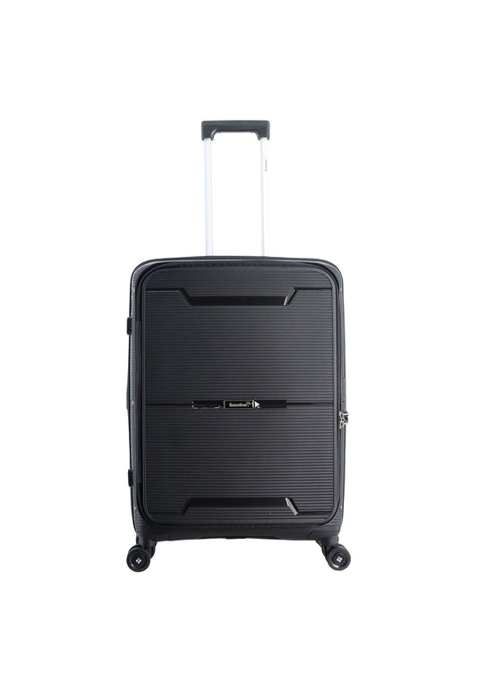 Saxoline Blue Boho Hard Luggage / Trolley / Suitcase Black
