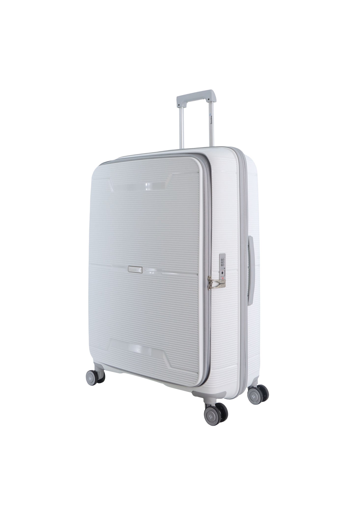 Saxoline Blue Boho Hard Luggage / Trolley / Suitcase White