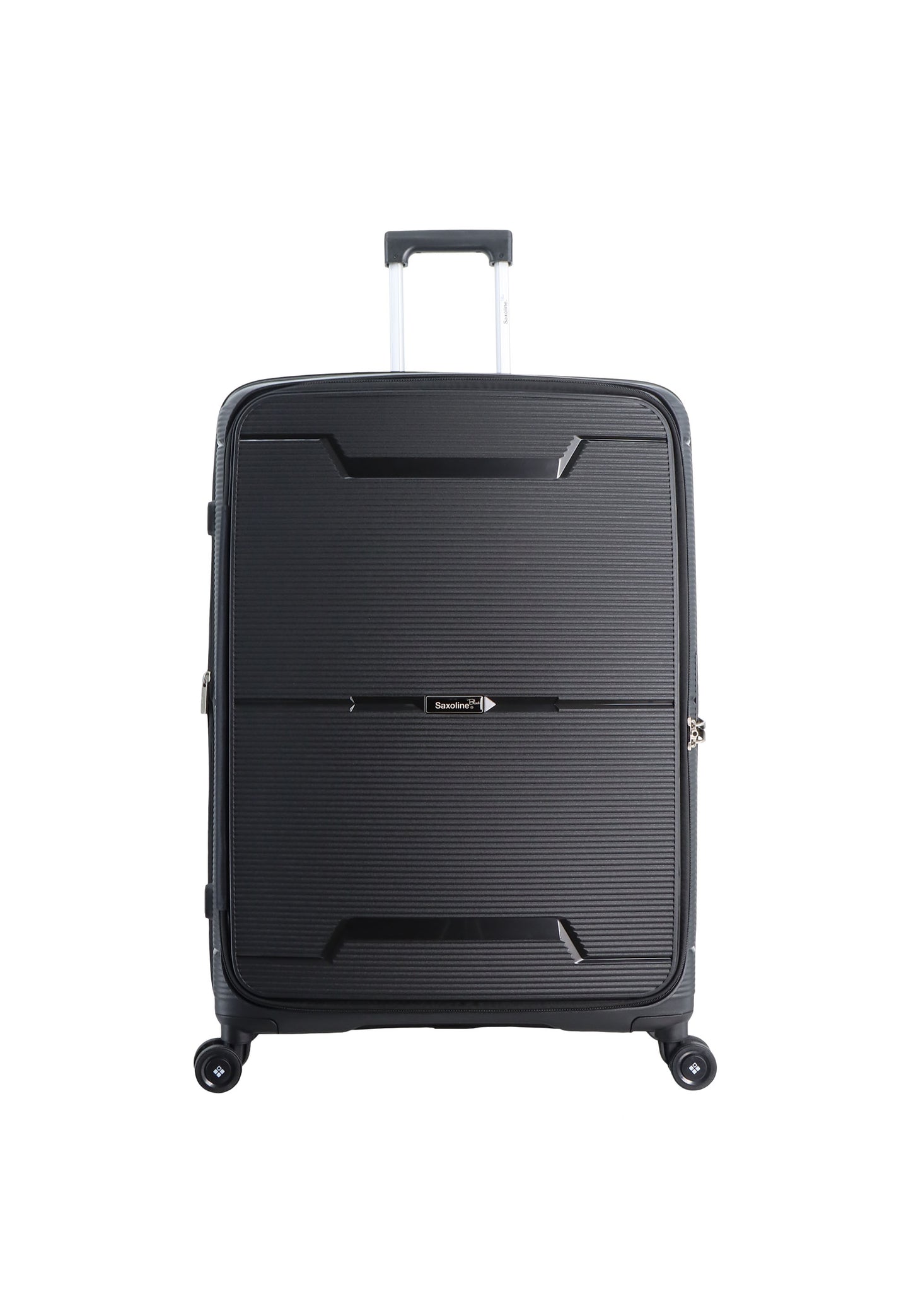 Saxoline Blue Boho Hard Luggage / Trolley / Suitcase Black