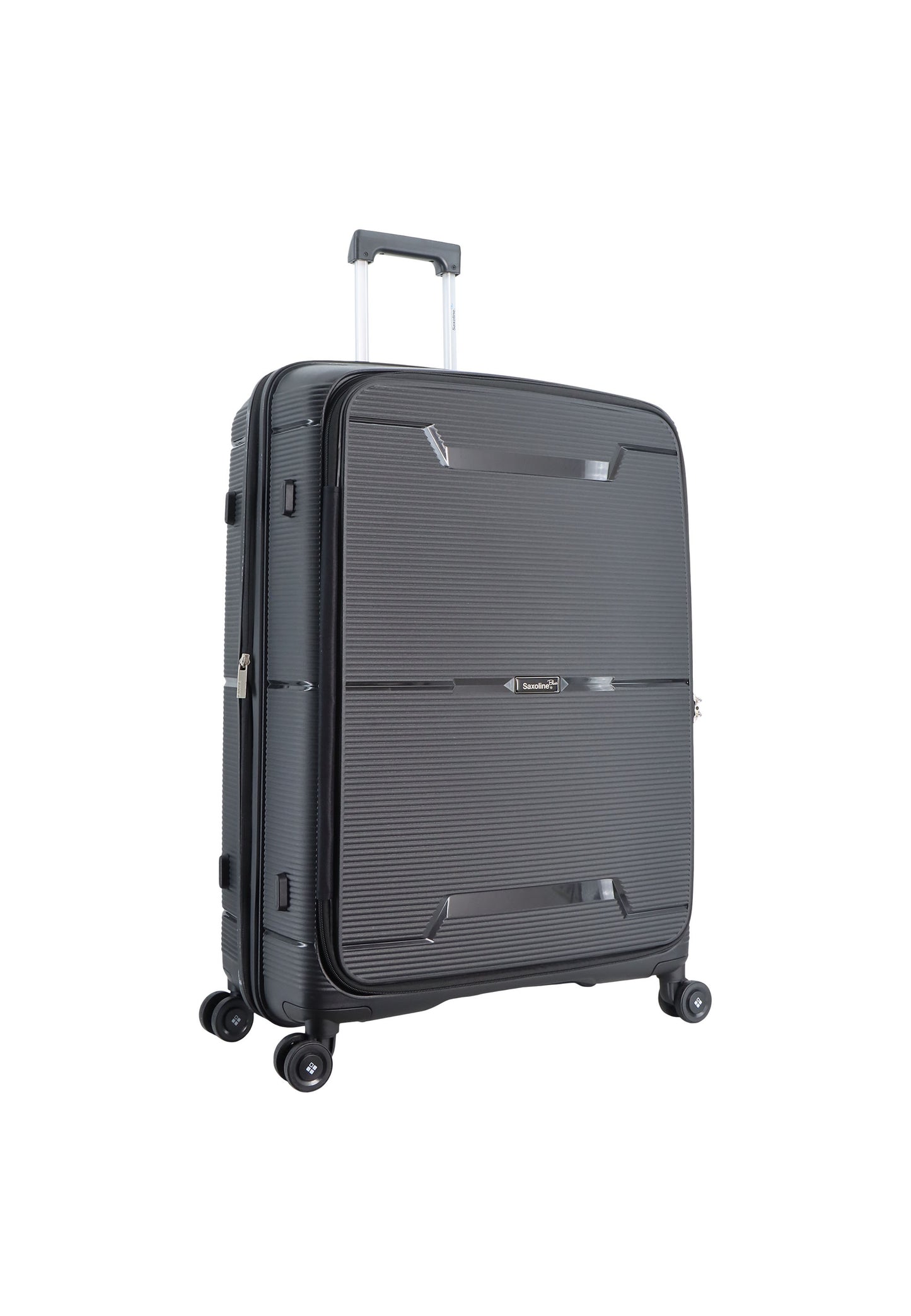 Saxoline Blue Boho Hard Luggage / Trolley / Suitcase Black