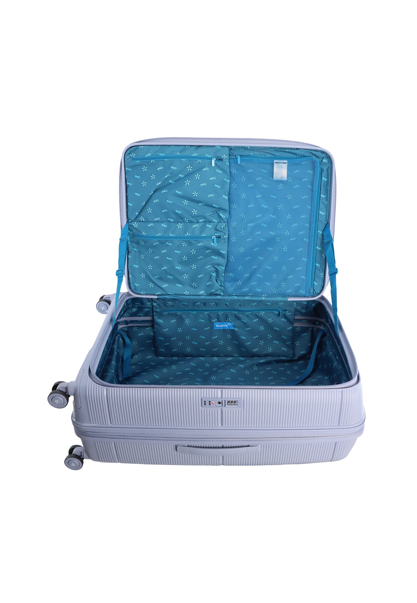 Saxoline Blue Boho Hard Luggage / Trolley / Suitcase Lilac