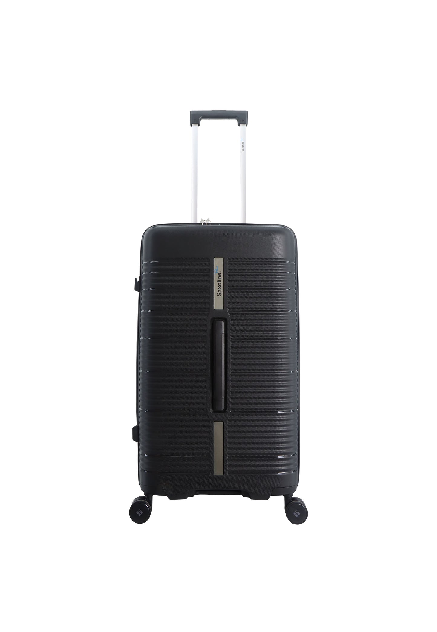 Saxoline Blue Overly Trunk Hard Luggage / Trolley / Suitcase Black