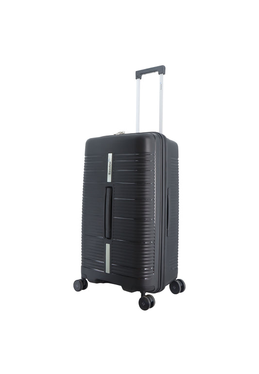 Saxoline Blue Overly Trunk Hard Luggage / Trolley / Suitcase Black