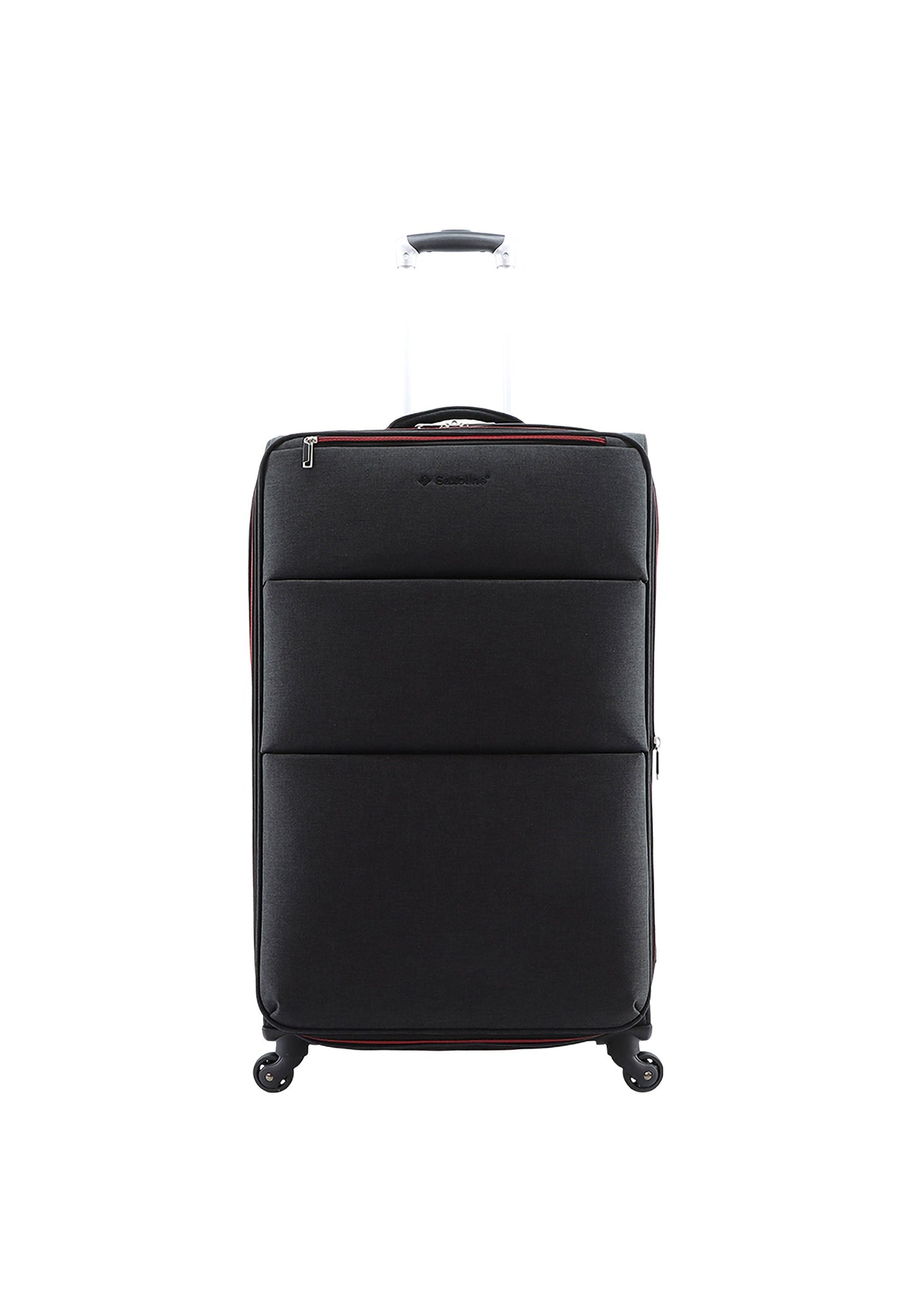 Saxoline Relax Red zipper Soft Luggage / Trolley / Suitcase Anthracite