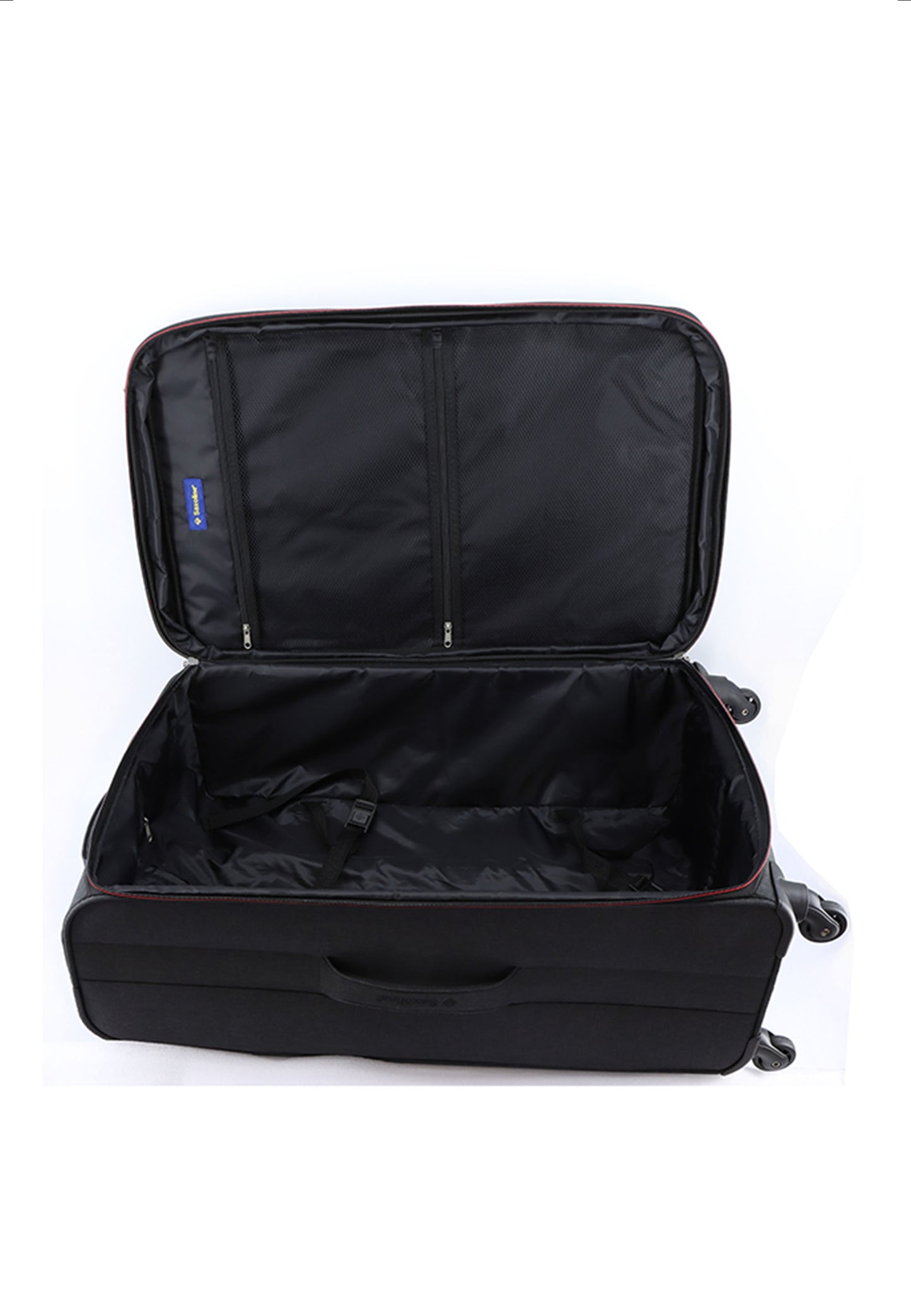 Saxoline Relax Red zipper Soft Luggage / Trolley / Suitcase Anthracite