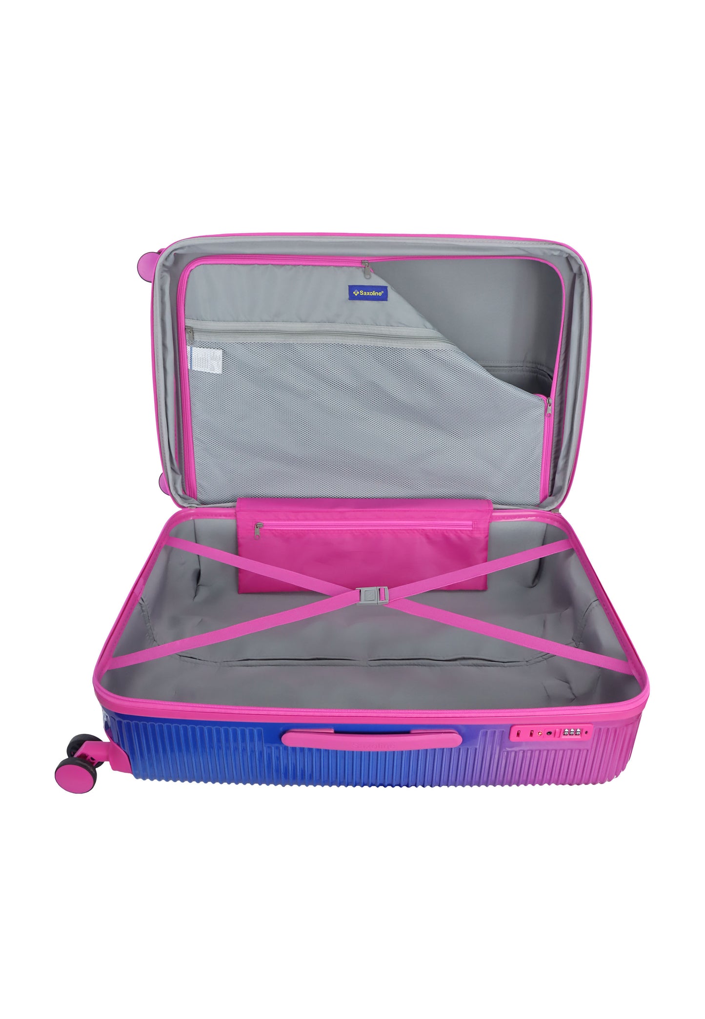 Saxoline Twis Hard Luggage / Trolley / Suitcase Fuchsia