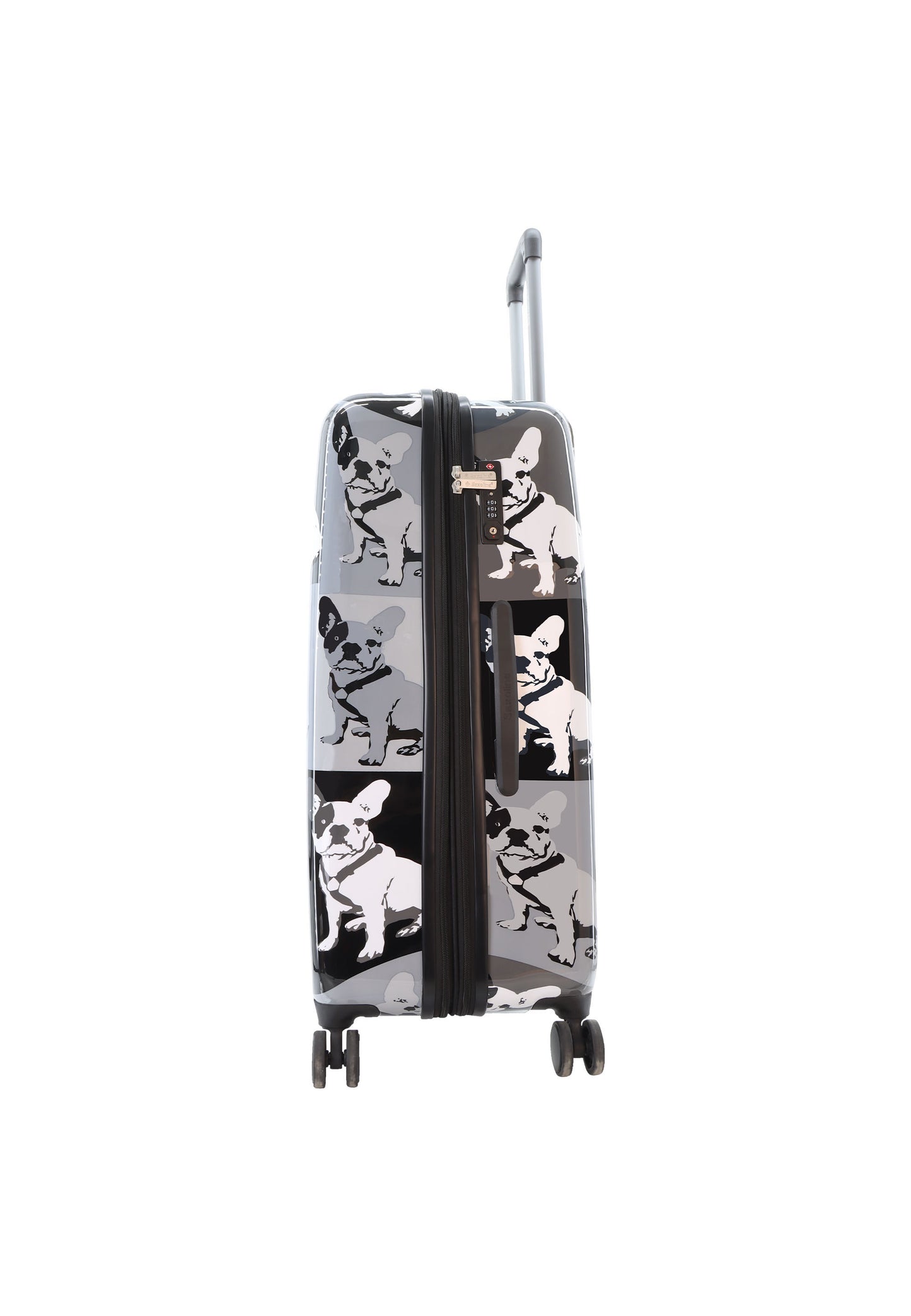 Saxoline Blue Bulldog Monochrome Hard Suitcase / Luggage / Trolley - 55/67/77 cm (S/M/L)