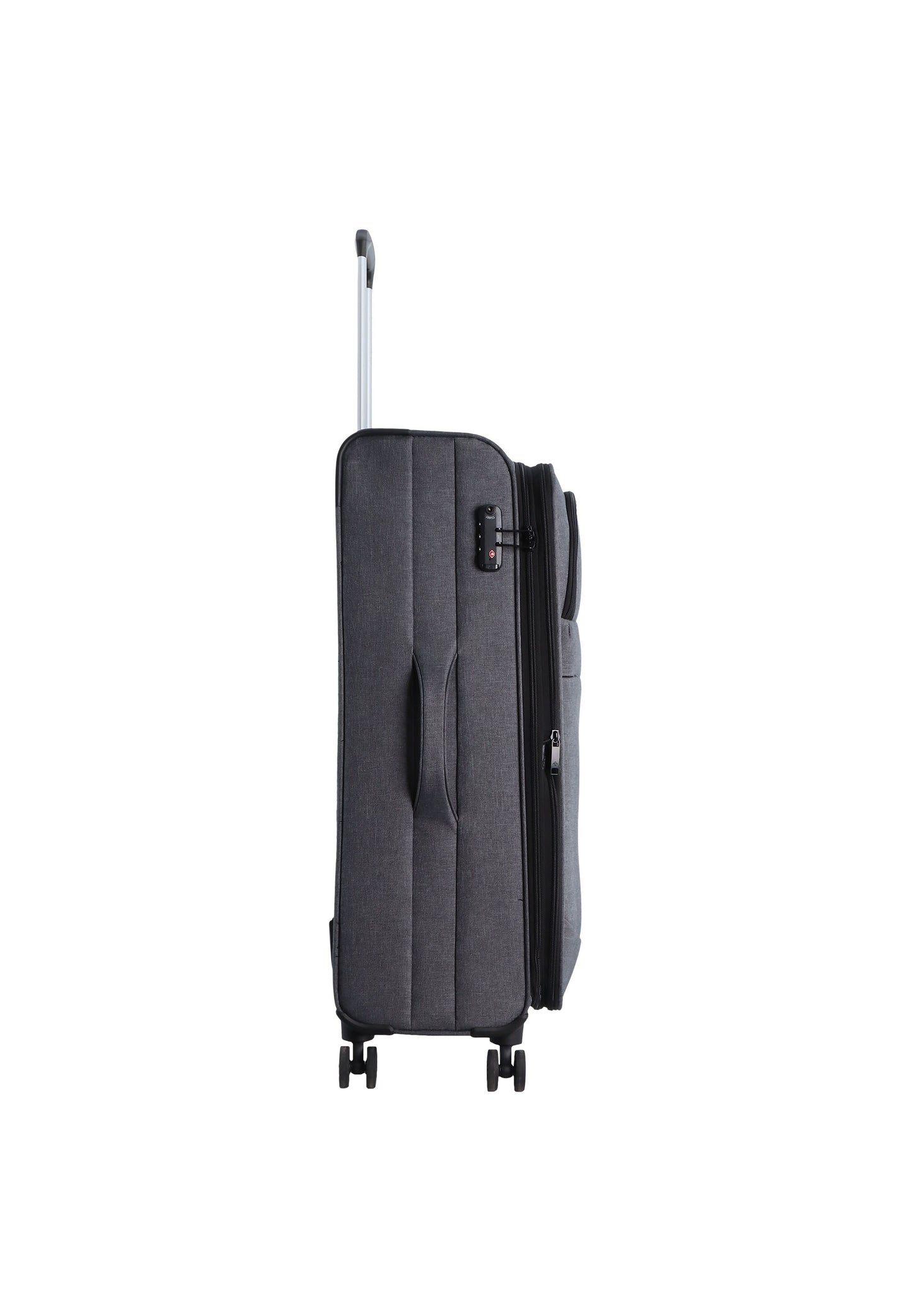 Saxoline 2 Tone Soft Luggage / Trolley / Suitcase Gray
