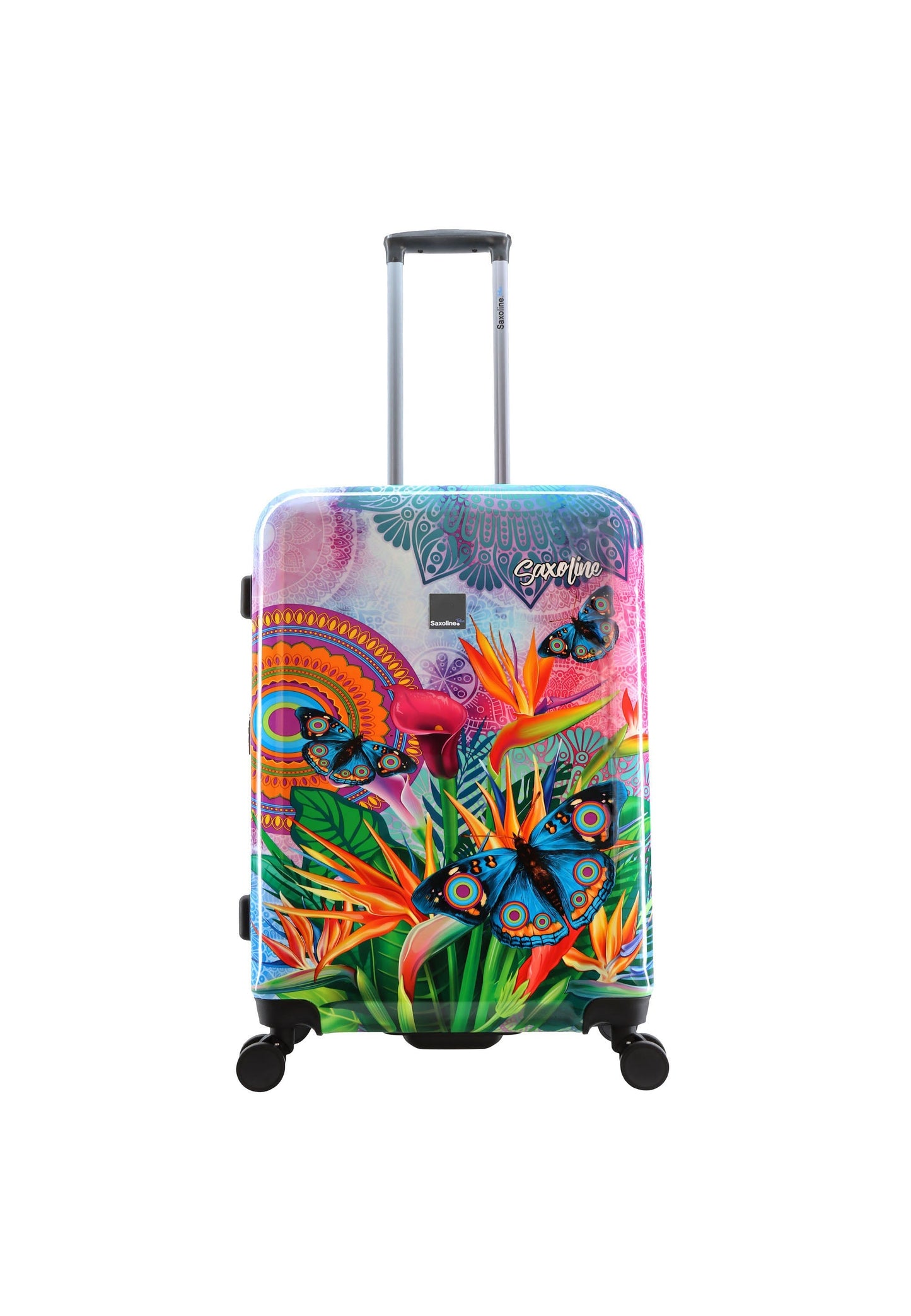 Saxoline Blue Butterfly Nature Hard Suitcase / Luggage / Trolley - 67 cm (Medium)