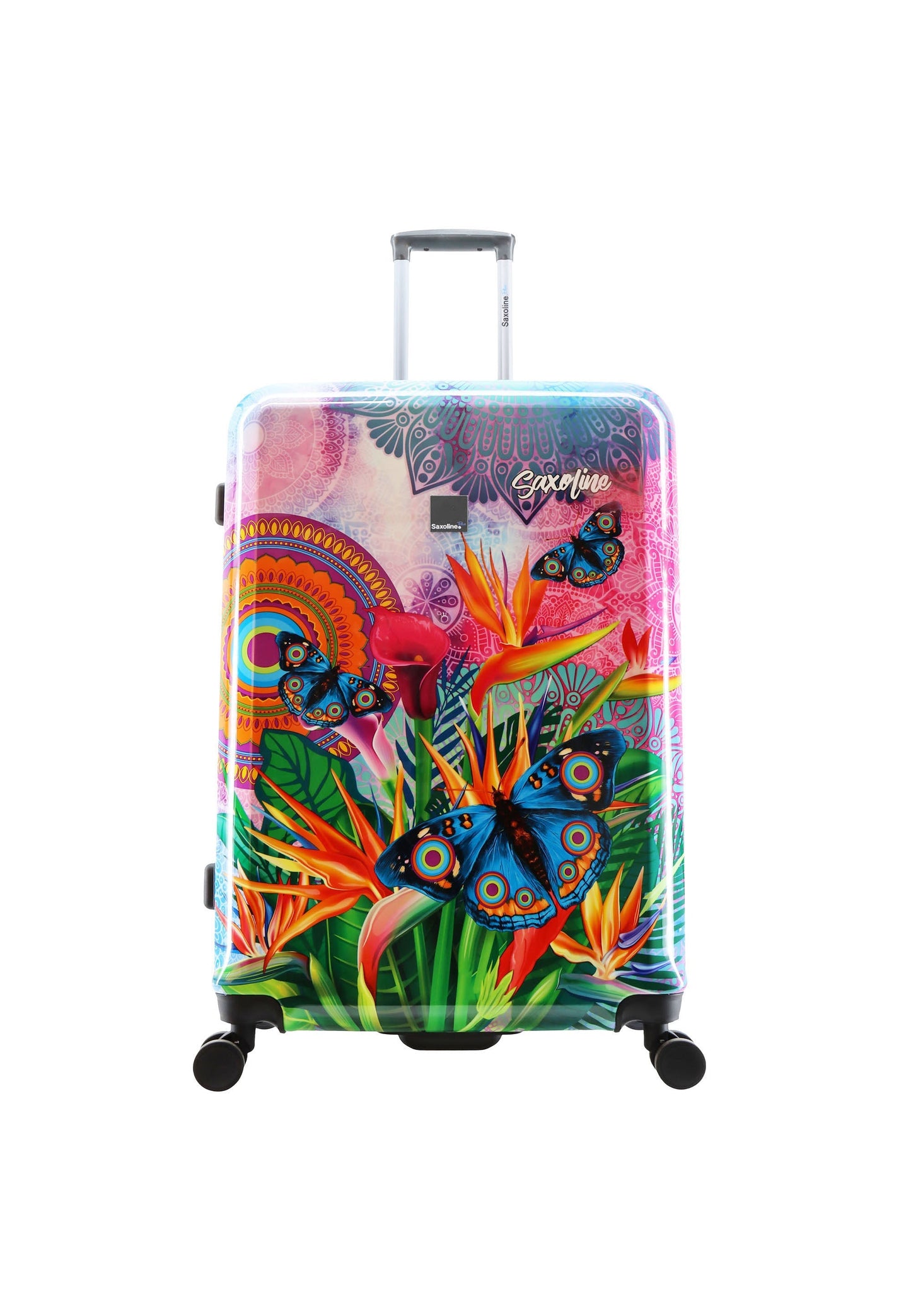 Saxoline Blue Butterfly Nature Hard Suitcase / Luggage / Trolley - 77 cm (Large)