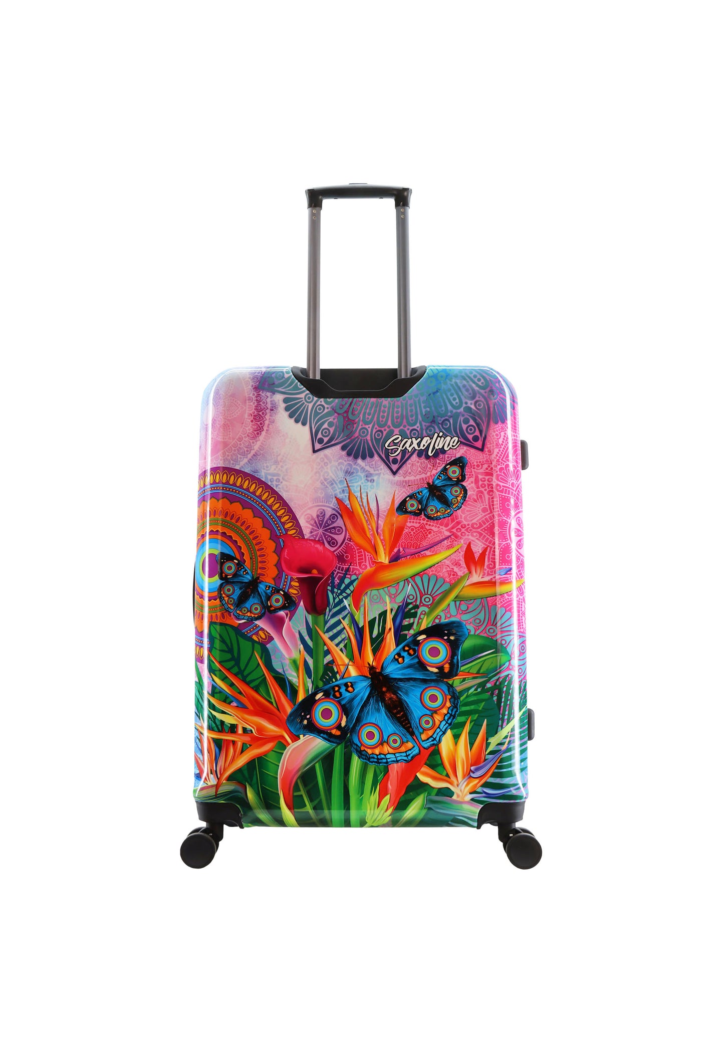 Saxoline Blue Butterfly Nature Hard Suitcase / Luggage / Trolley - 55/67/77 cm (S/M/L)