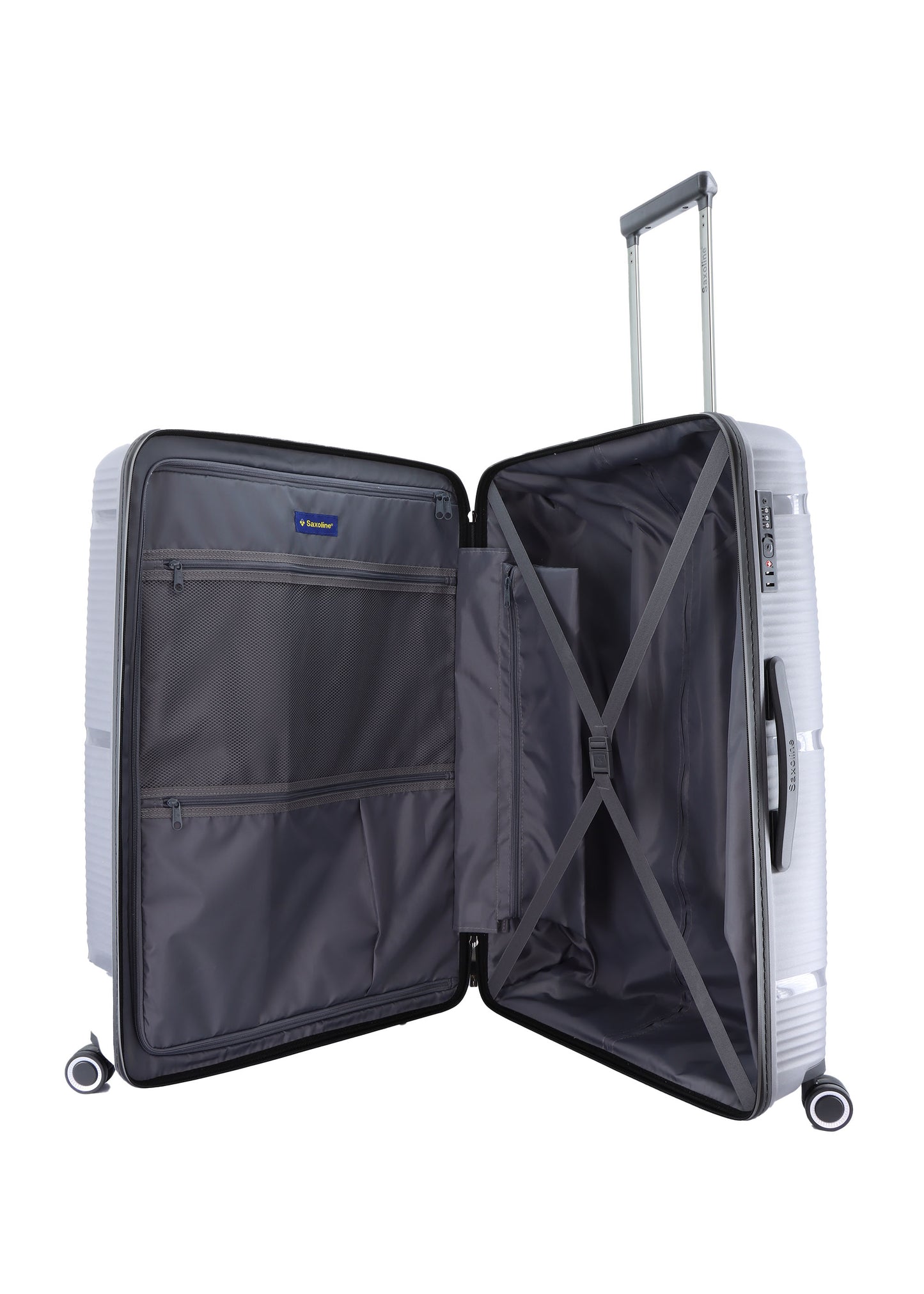 Saxoline Taupe Hard Luggage / Trolley / Suitcase