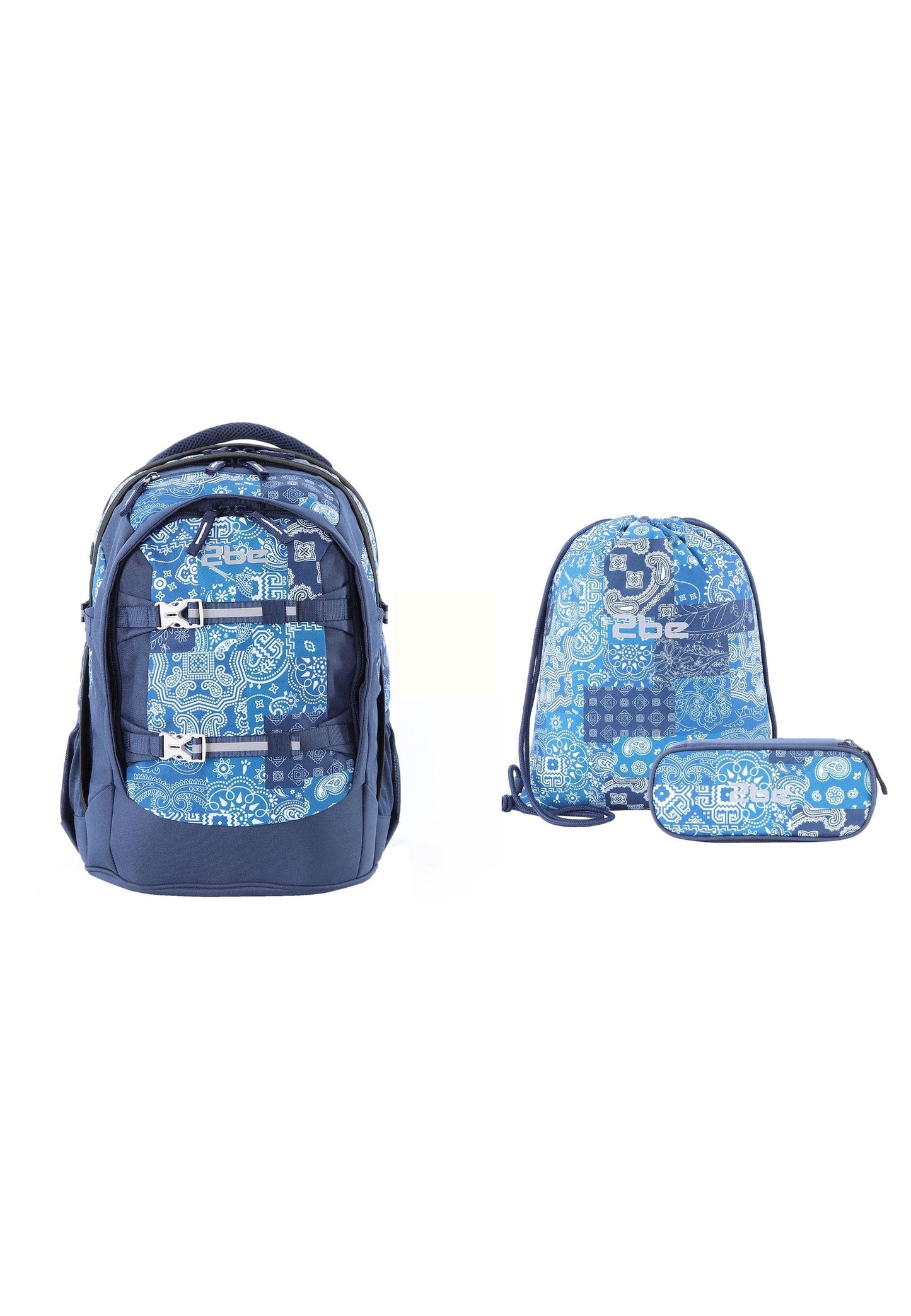 2be Schoolbag / Laptop Backpack / With Gym Bag and Pencil Case