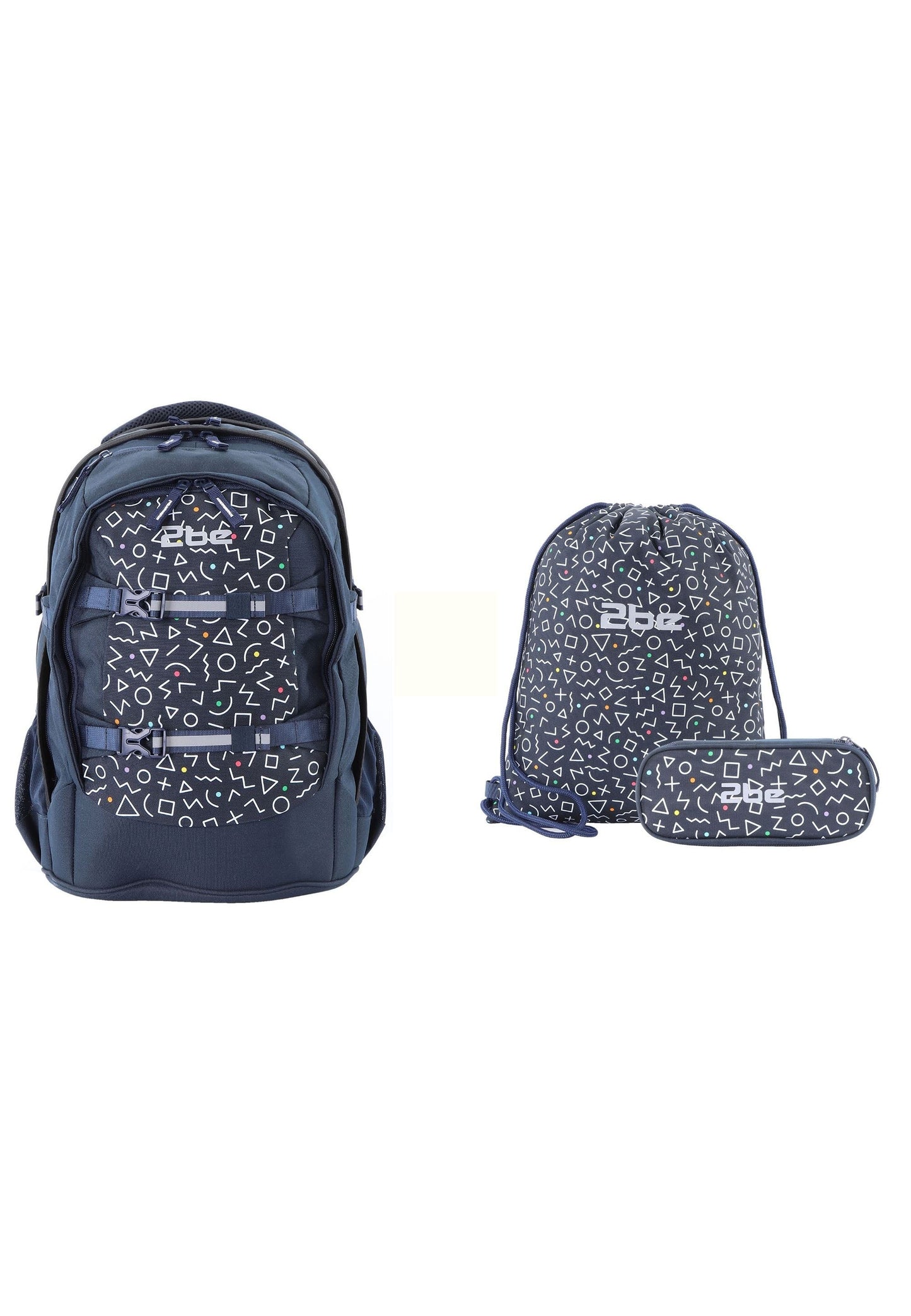 2be Schoolbag / Laptop Backpack / With Gym Bag and Pencil Case