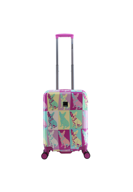 Saxoline Blue Bulldog Emotion Handluggage Hard Suitcase / Luggage / Trolley - 55 cm (Small)