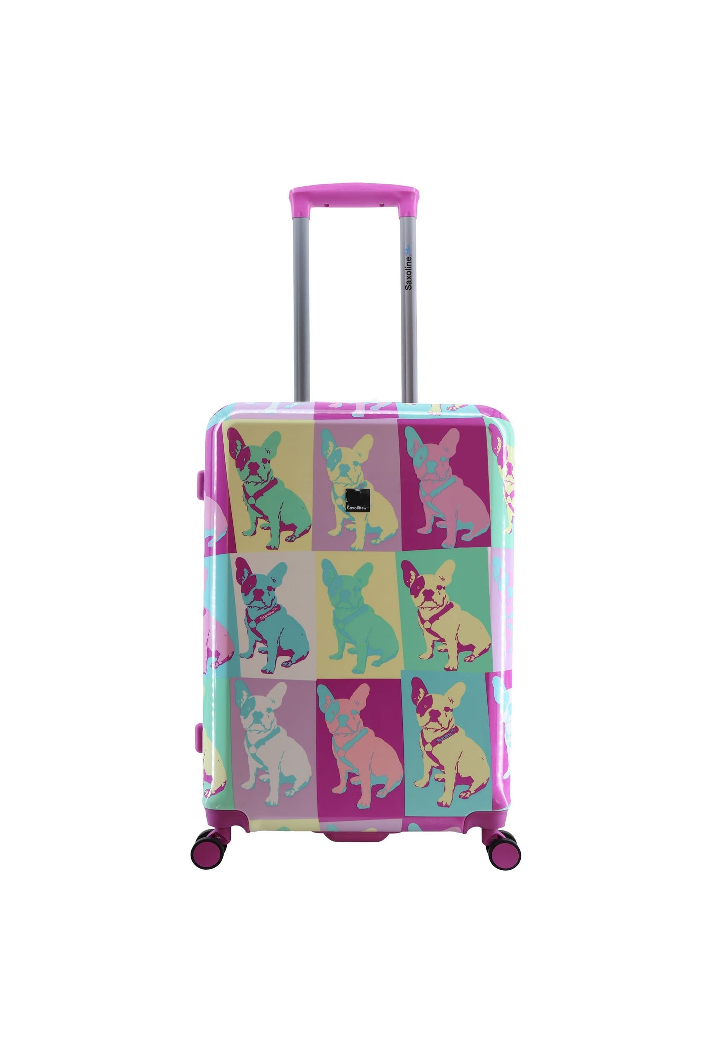 Saxoline Blue Bulldog Emotion Hard Suitcase / Luggage / Trolley - 67 cm (Medium)