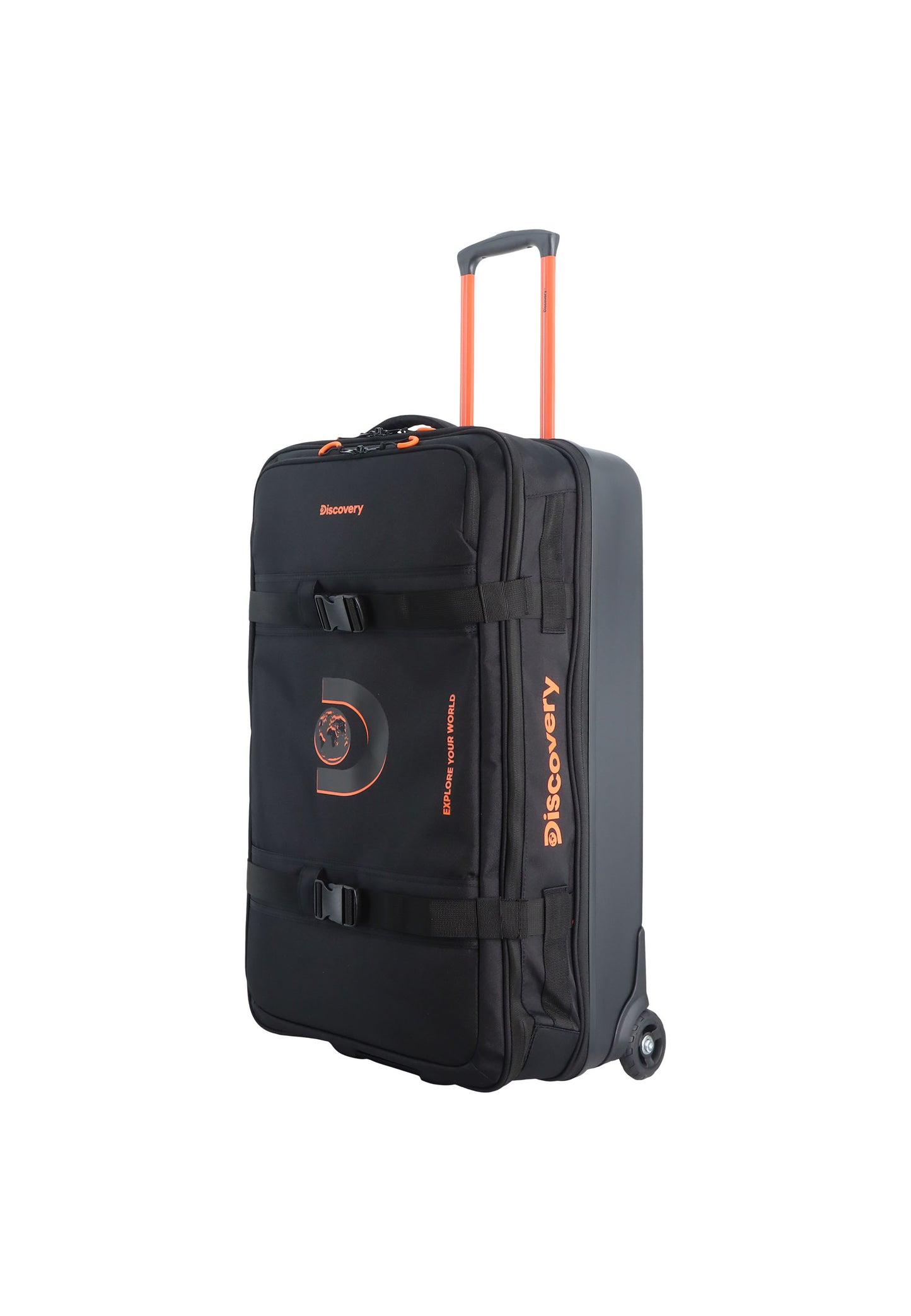 Discovery Camp Soft Luggage / Trolley / Wheel Bag Black