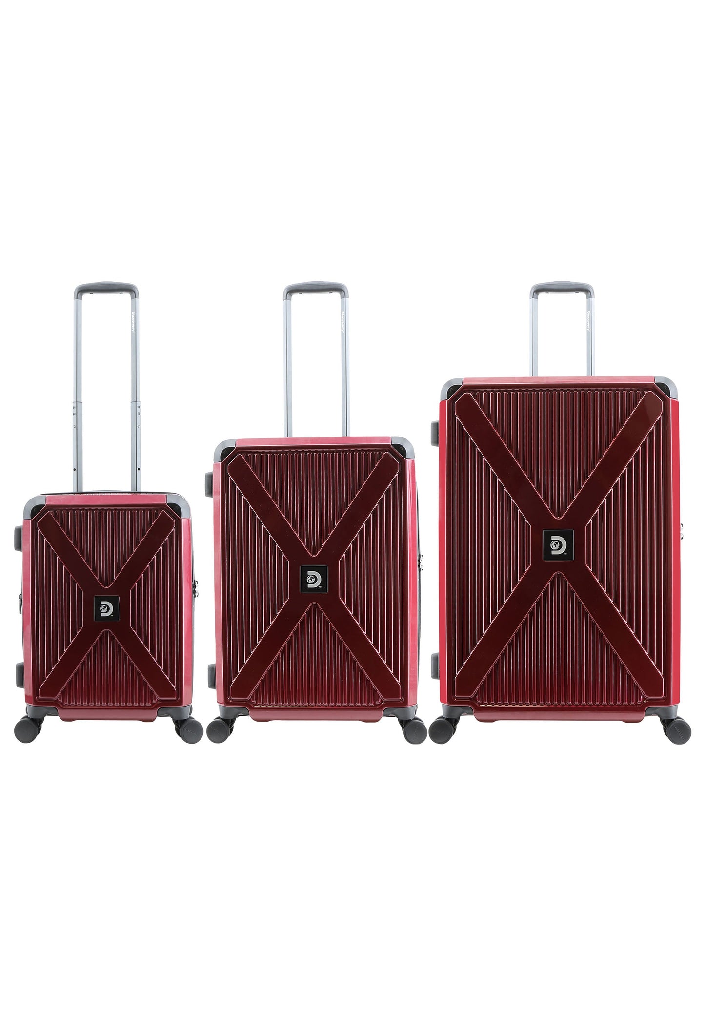 Discovery Crossroad Hard Luggage / Trolley / Suitcase Red