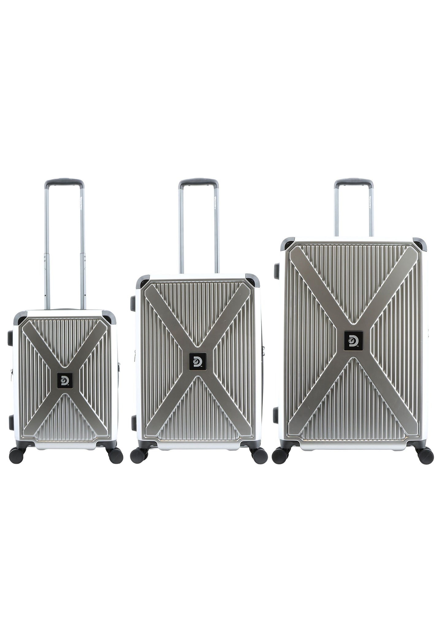 Discovery Crossroad Hard Luggage / Trolley / Suitcase Silver