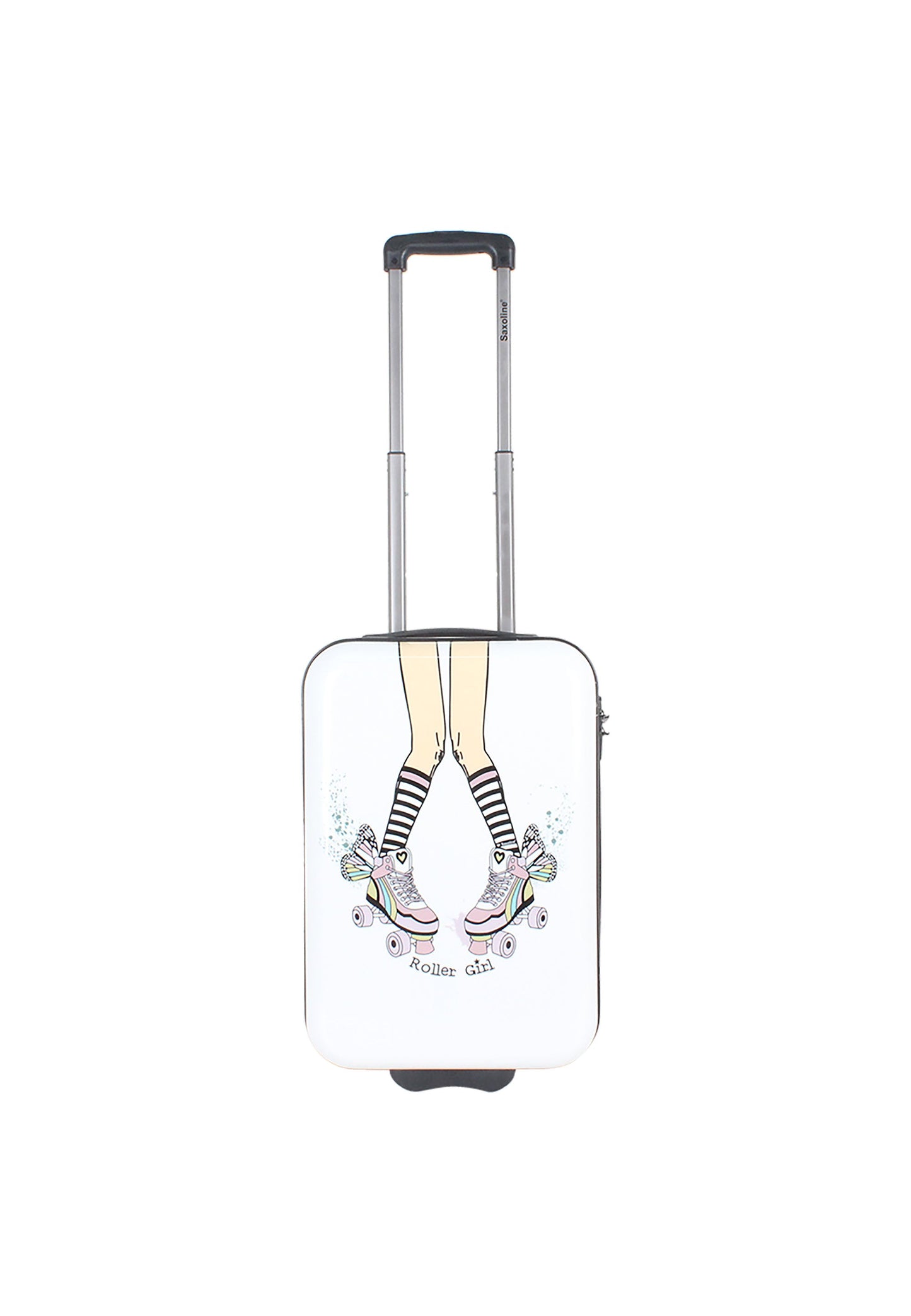 Saxoline Roller Girl Print Hard Luggage / Trolley / Suitcase