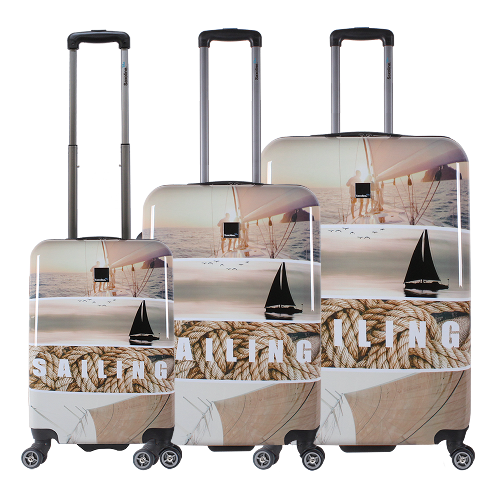 3 piece luggage set Saxoline Blue Sailing