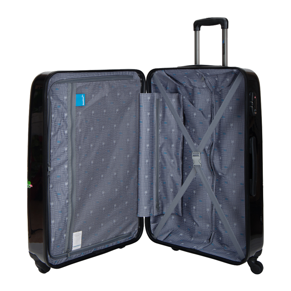 Hard trolleycase with 4 wheels Saxoline Blue