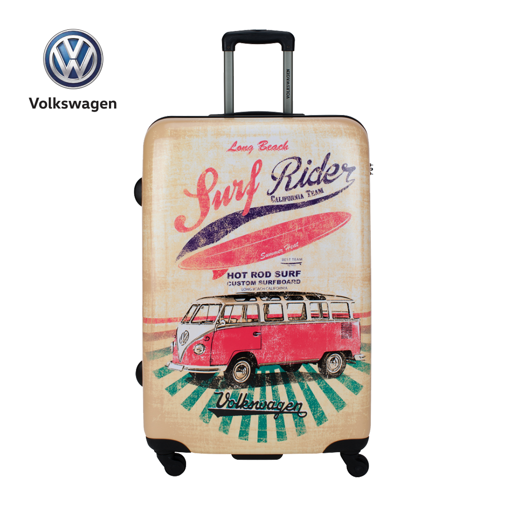 hard Printed volkswagen suitcase