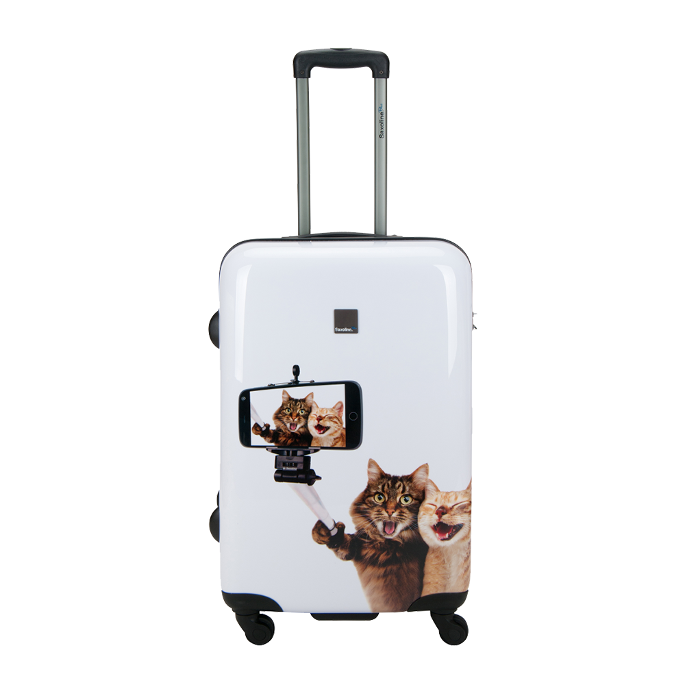 Hard case Saxoline Blue medium with Selfie print | Hk