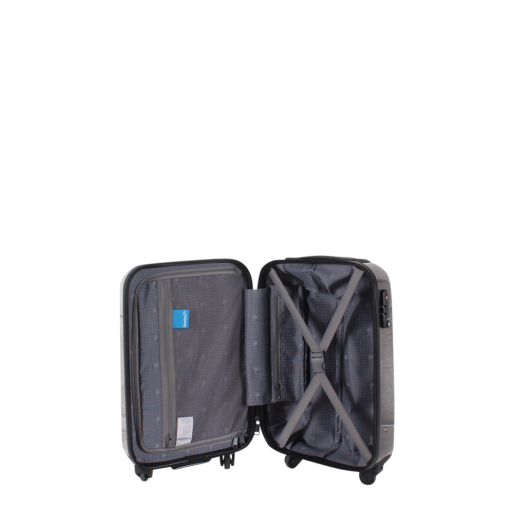 Saxoline Blue hard cases with print | luggageandbagsstore.com