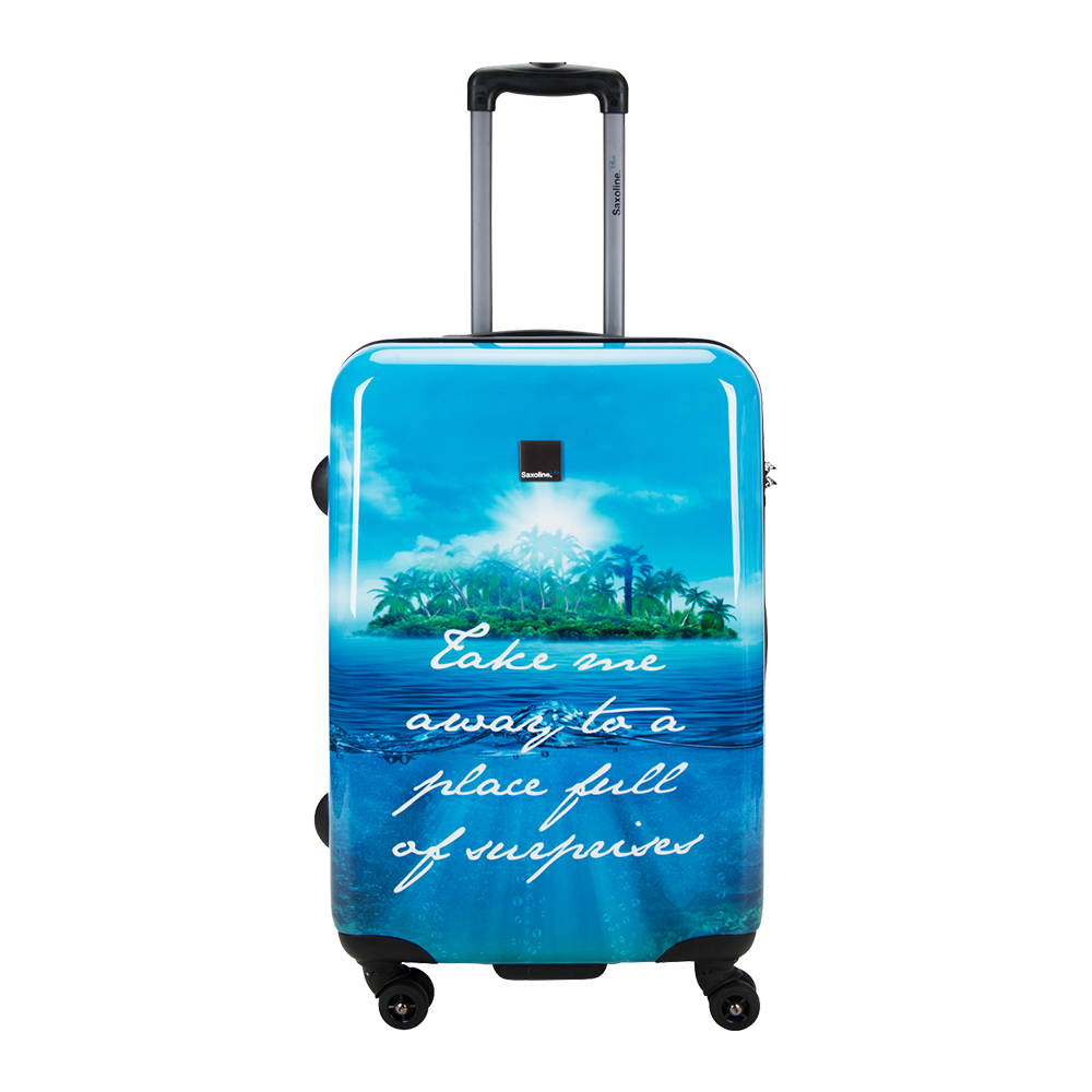 Hard case medium of Saxoline Blue Island | luggageandbagsstore