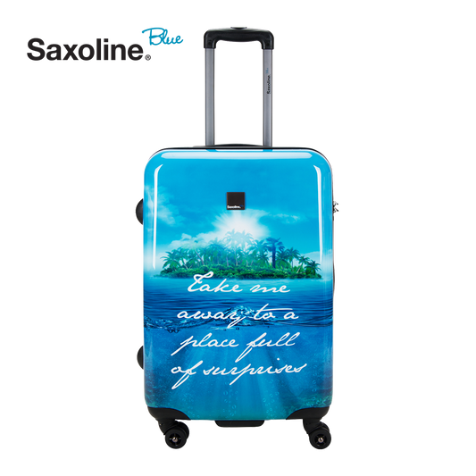 Hard case Saxoline blue exclusive in HK | luggageandbagsstore