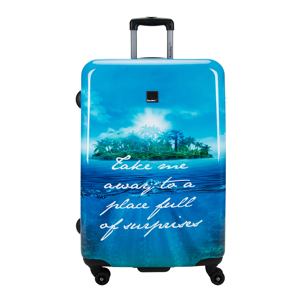 Hard case large of Saxoline blue Island | luggageandbagsstore