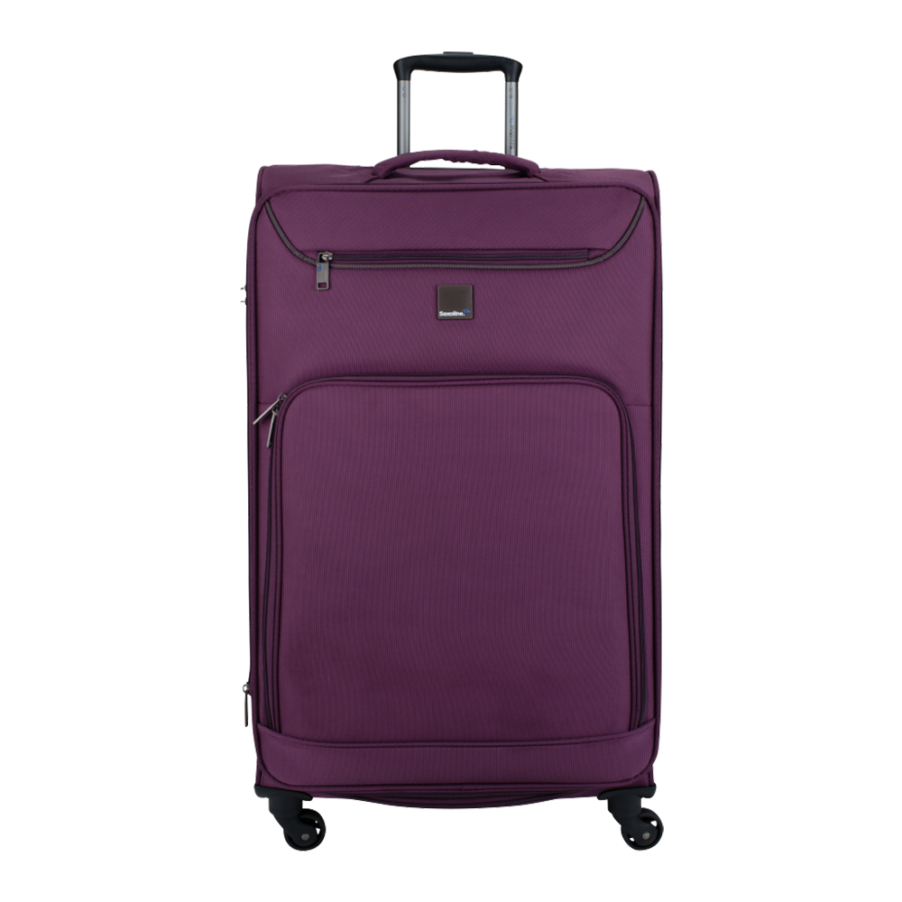 large soft trolleycase Saxoline blue | luggageandbagsstore.com