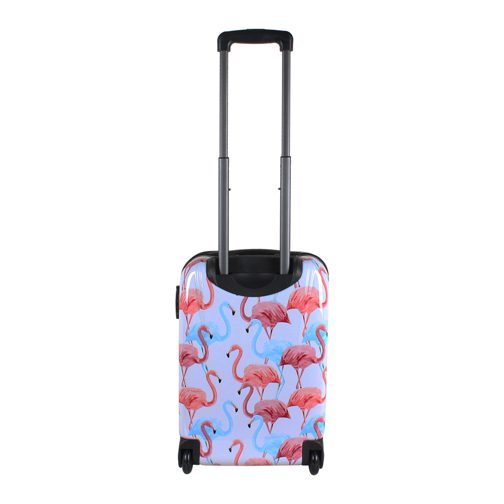 beautyful cabin trolley with flamingo print Saxoline | HK