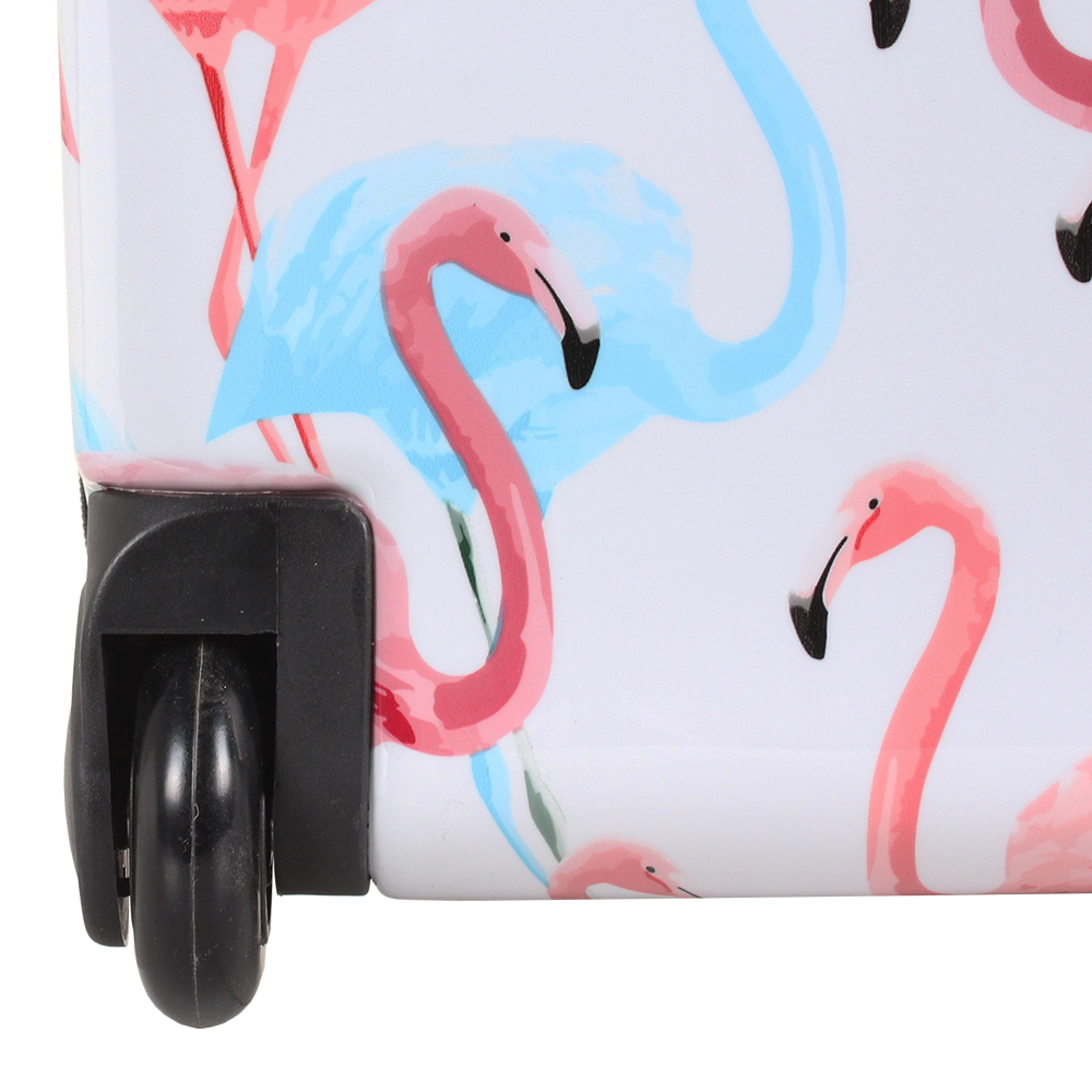 Hard luggage with flamingo print HK | luggageandbagsstore