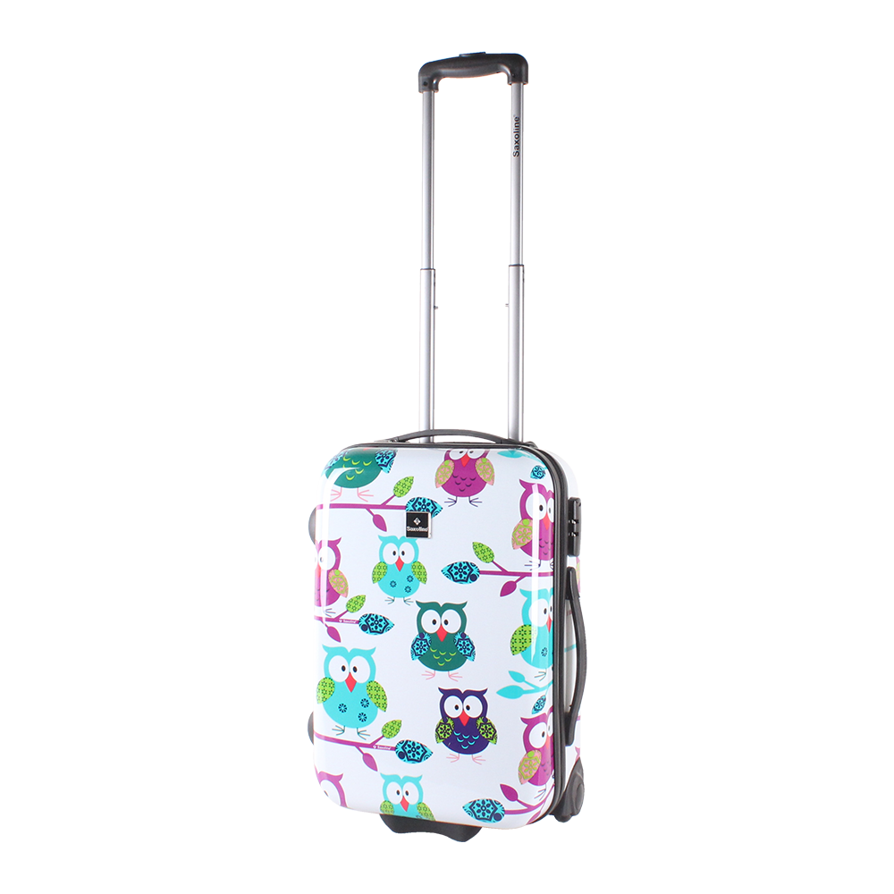 Cabin trolley with owls print | luggage and bagsstore.com