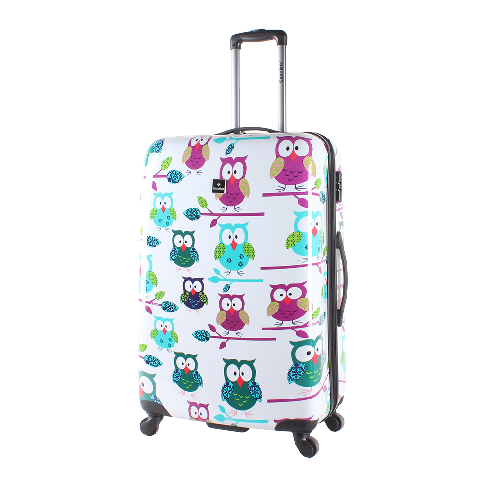 Saxoline printed cases with owls at luggageandbagsstore.com