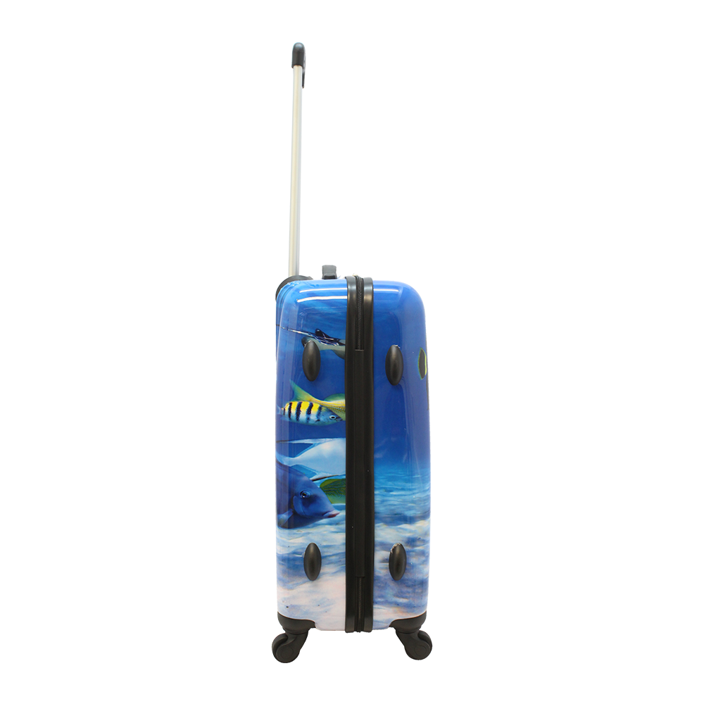 Hard luggage with print of Saxoline | HK