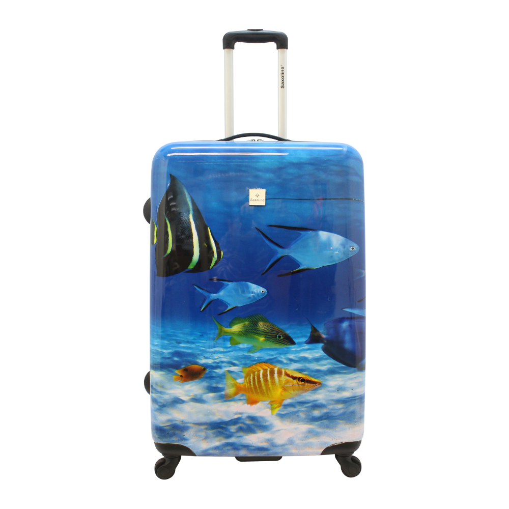 Saxoline light hard printed luggage