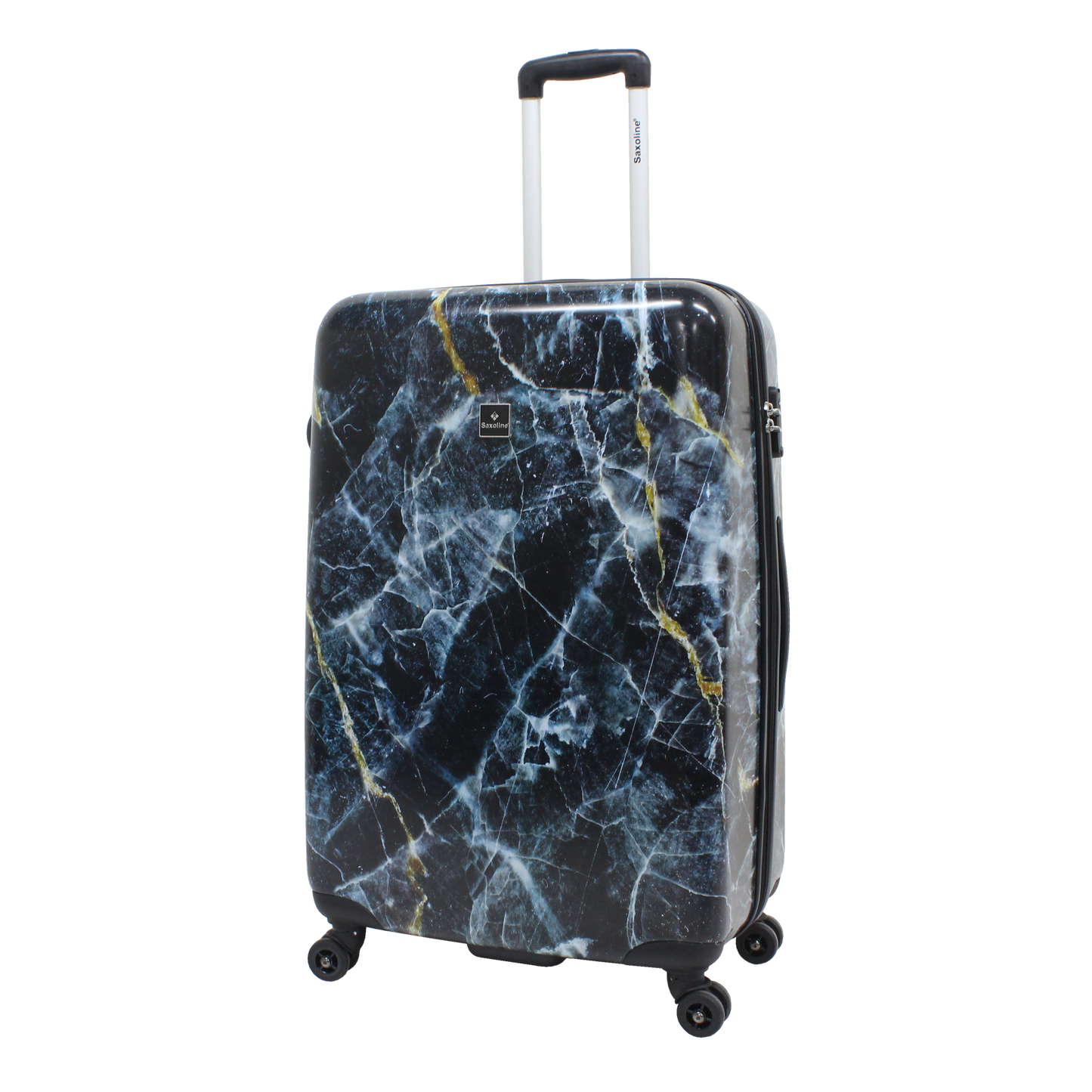 Printed hard luggage Saxoline with marble print | HK