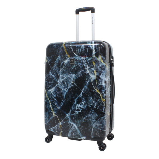 Printed hard luggage Saxoline with marble print | HK