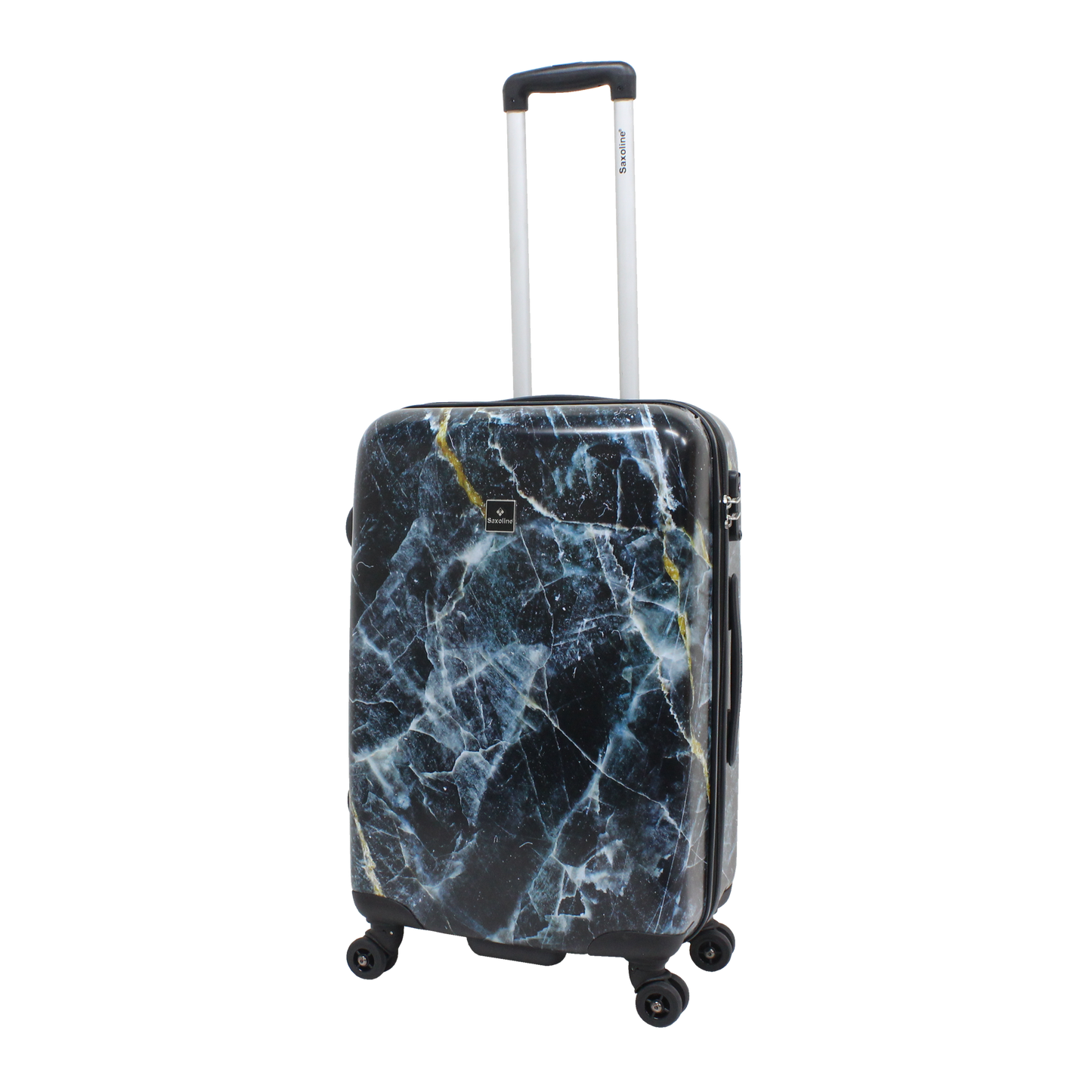 printed luggage Saxoline with marble print