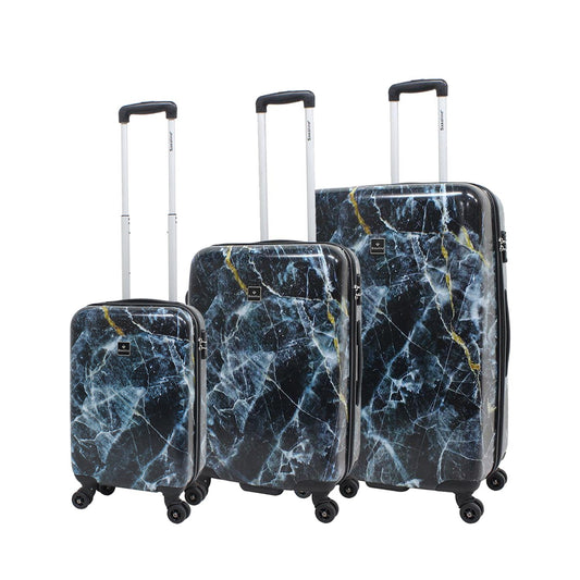 Saxoline Marble Hard Case trolley 3 piece set