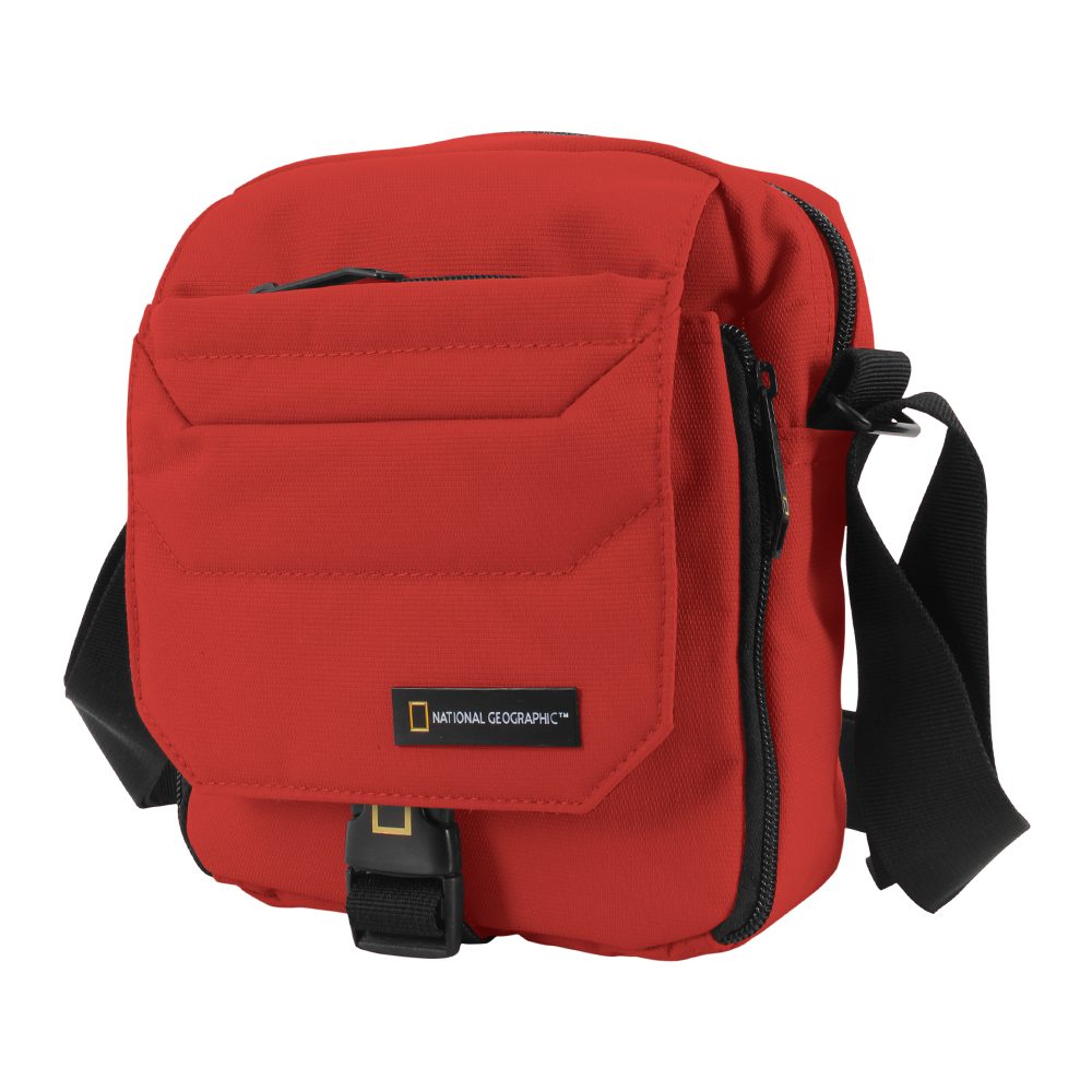 red national geographic bag