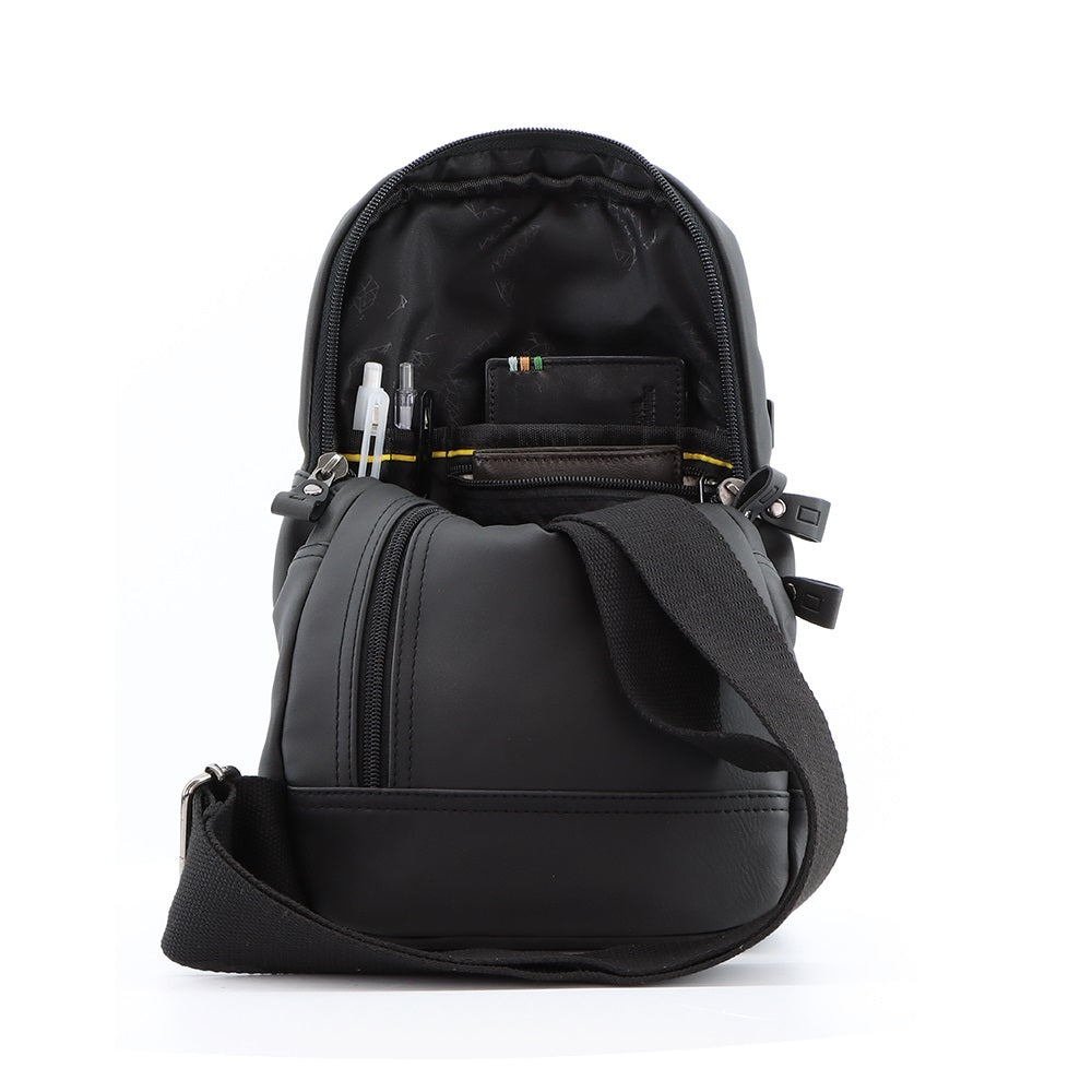 Nat Geo Slope PU leather sling bag