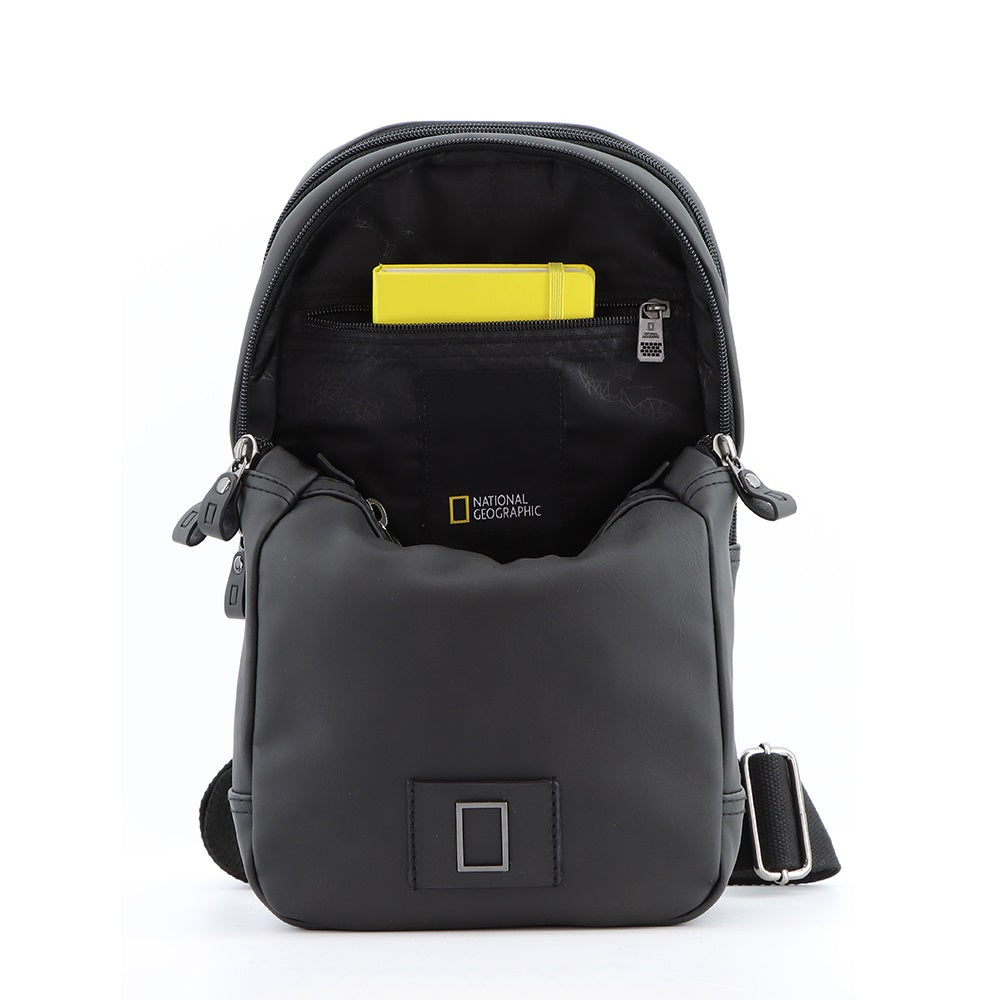 Nat Geo Slope PU leather sling bag