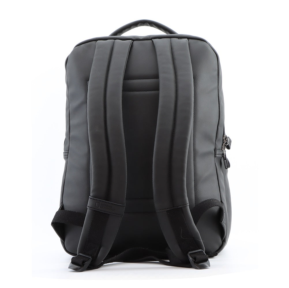 Nat Geo Pu leather laptop backpack