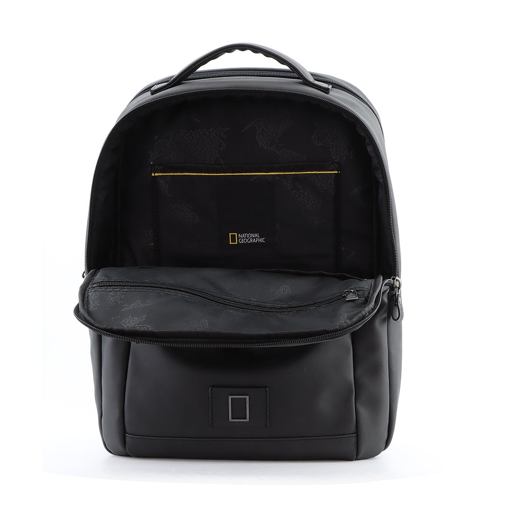 Nat Geo Slope Pu leather laptop backpack