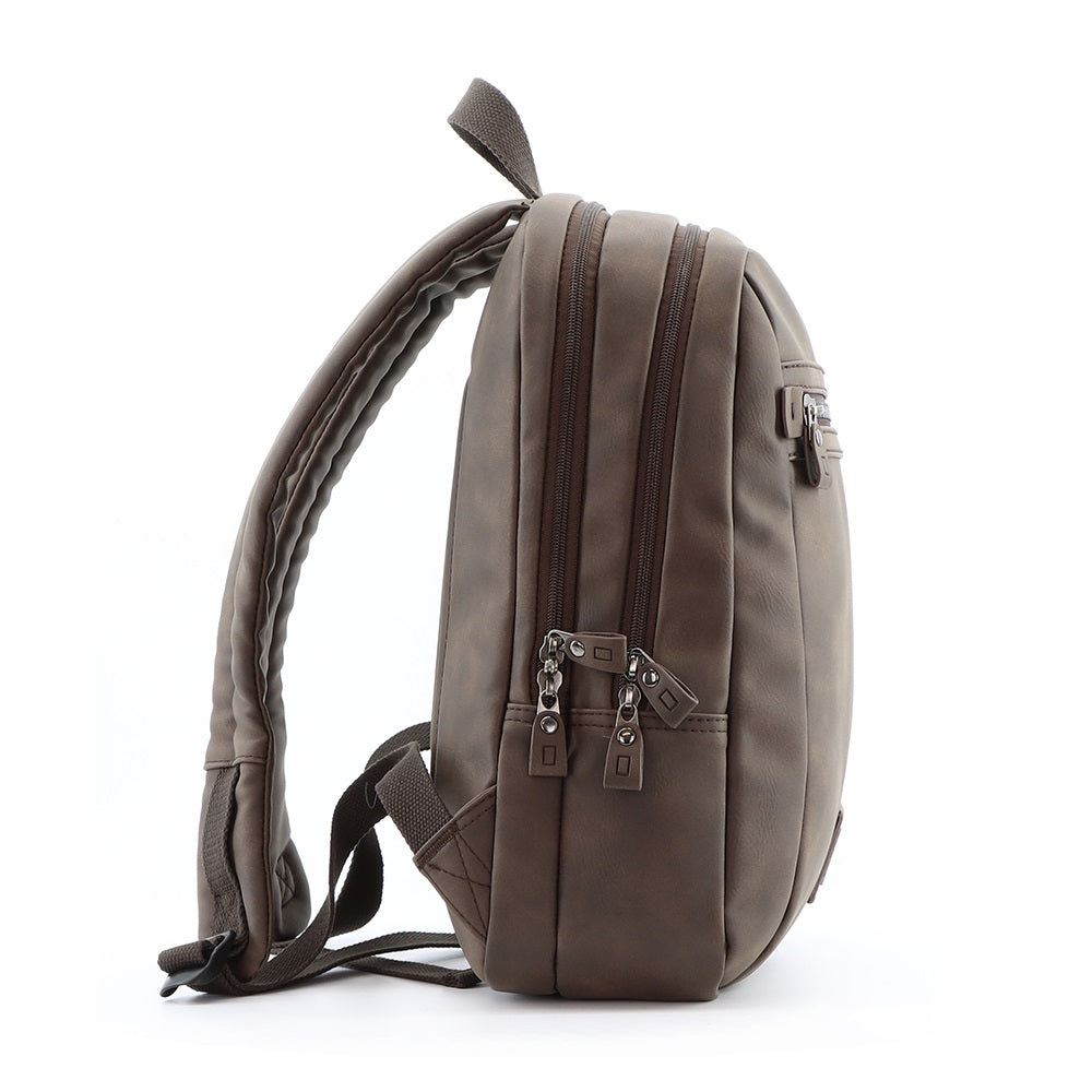 Nat Geo Slope small PU leather backpack.