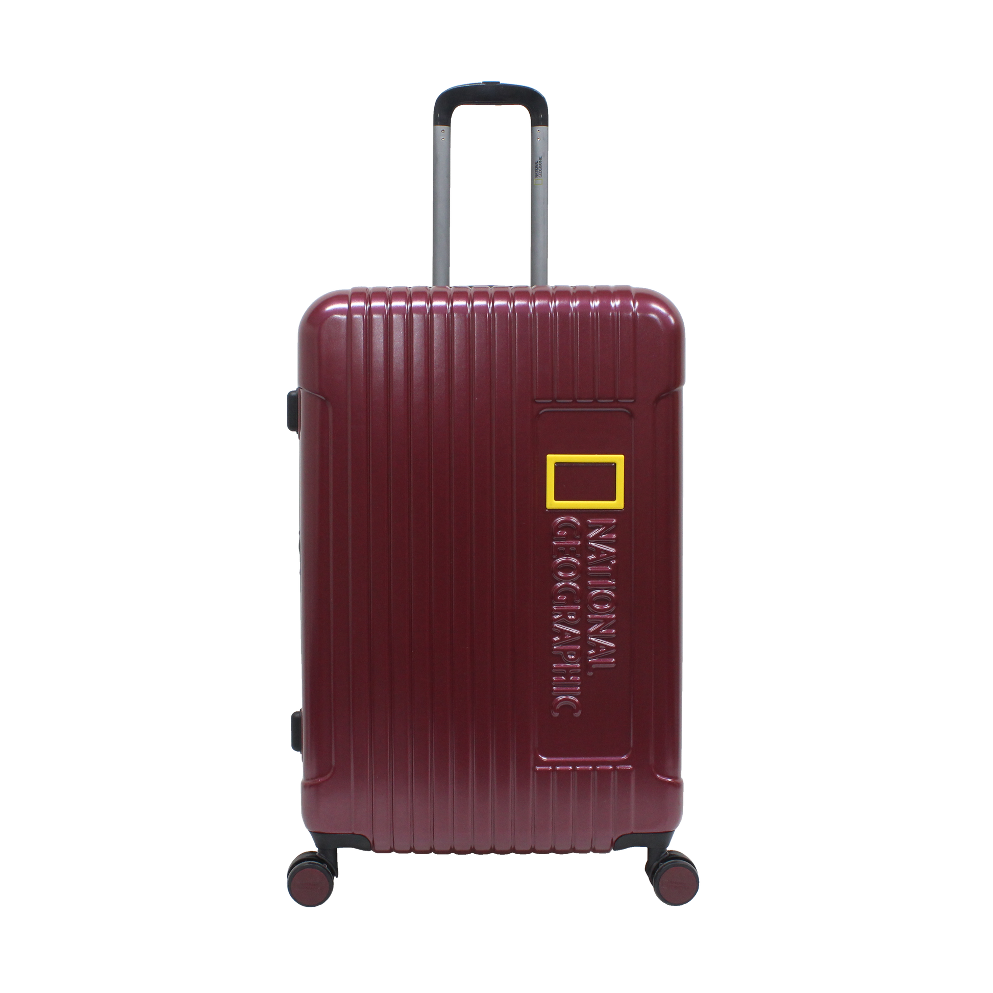 Red classy hard luggage Nat Geo large | Hk